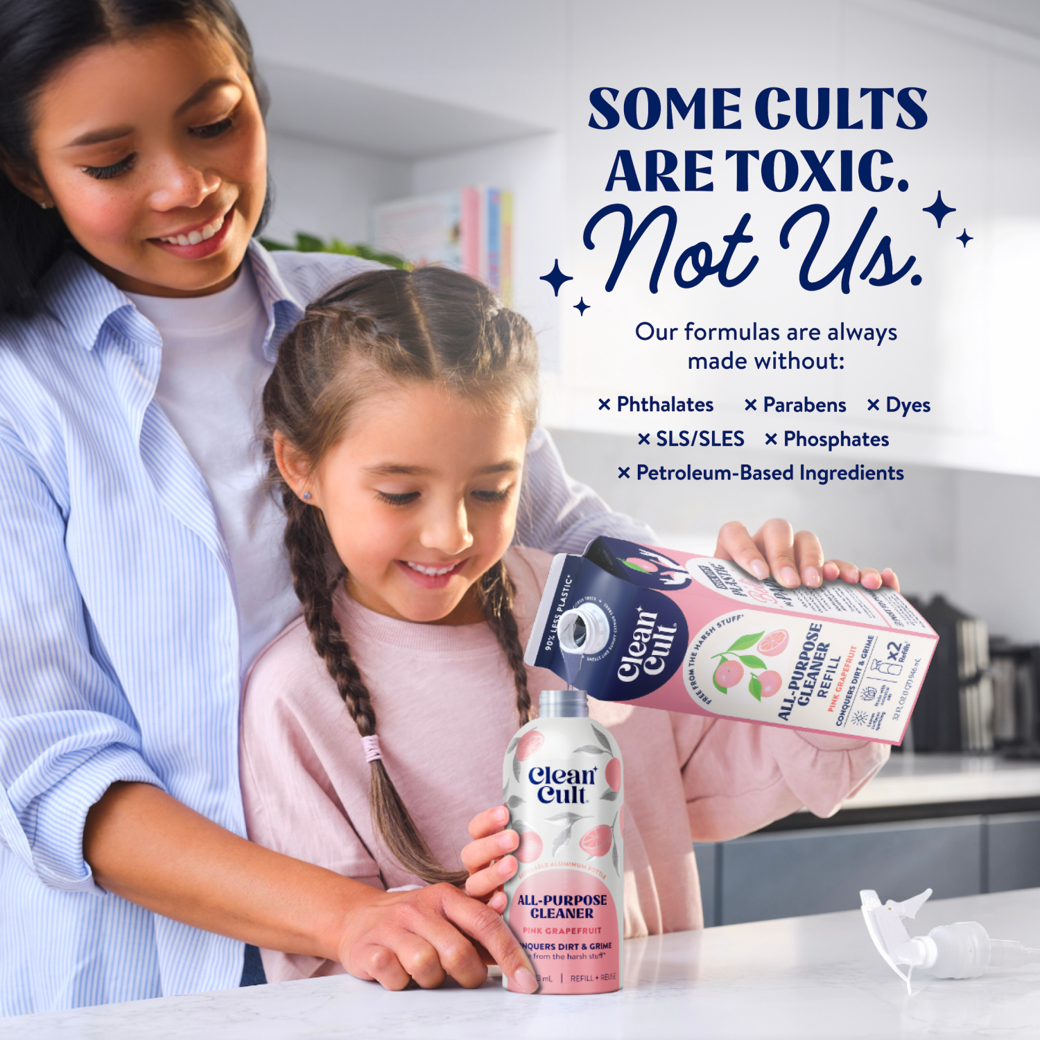 slide 6 of 7, Clean Cult™ All Purpose Cleaner Refill, 32 fl oz