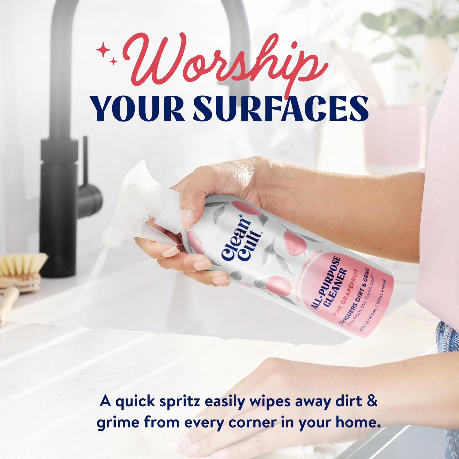 slide 7 of 7, Clean Cult™ All Purpose Cleaner, 16 fl oz