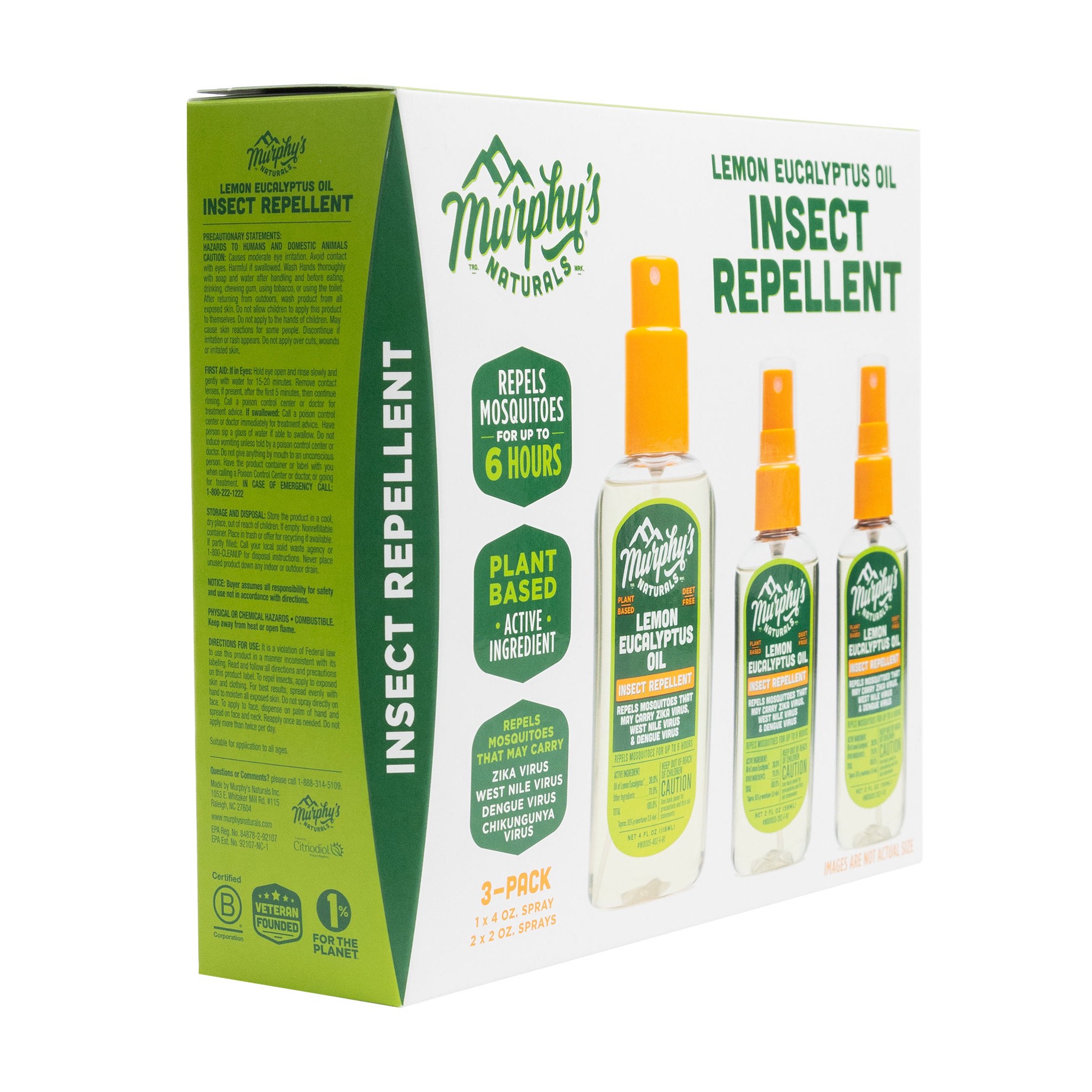 Murphy's Naturals, Inc. Murphy's Naturals Lemon Eucalyptus Oil Insect  Repellent 1 ct