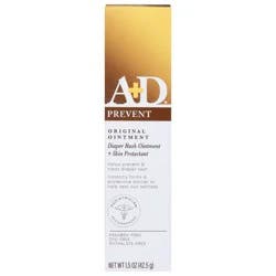 A+D Original Diaper Rash Ointment + Skin Protectant Ointment 1.5 oz