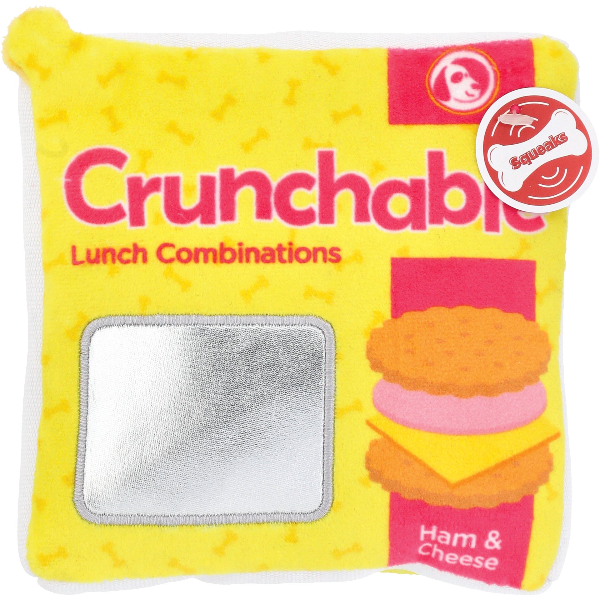 slide 1 of 1, Woof & Whiskers Plush Dog Toy - Crunchable Lunch Combinations, 1 ct