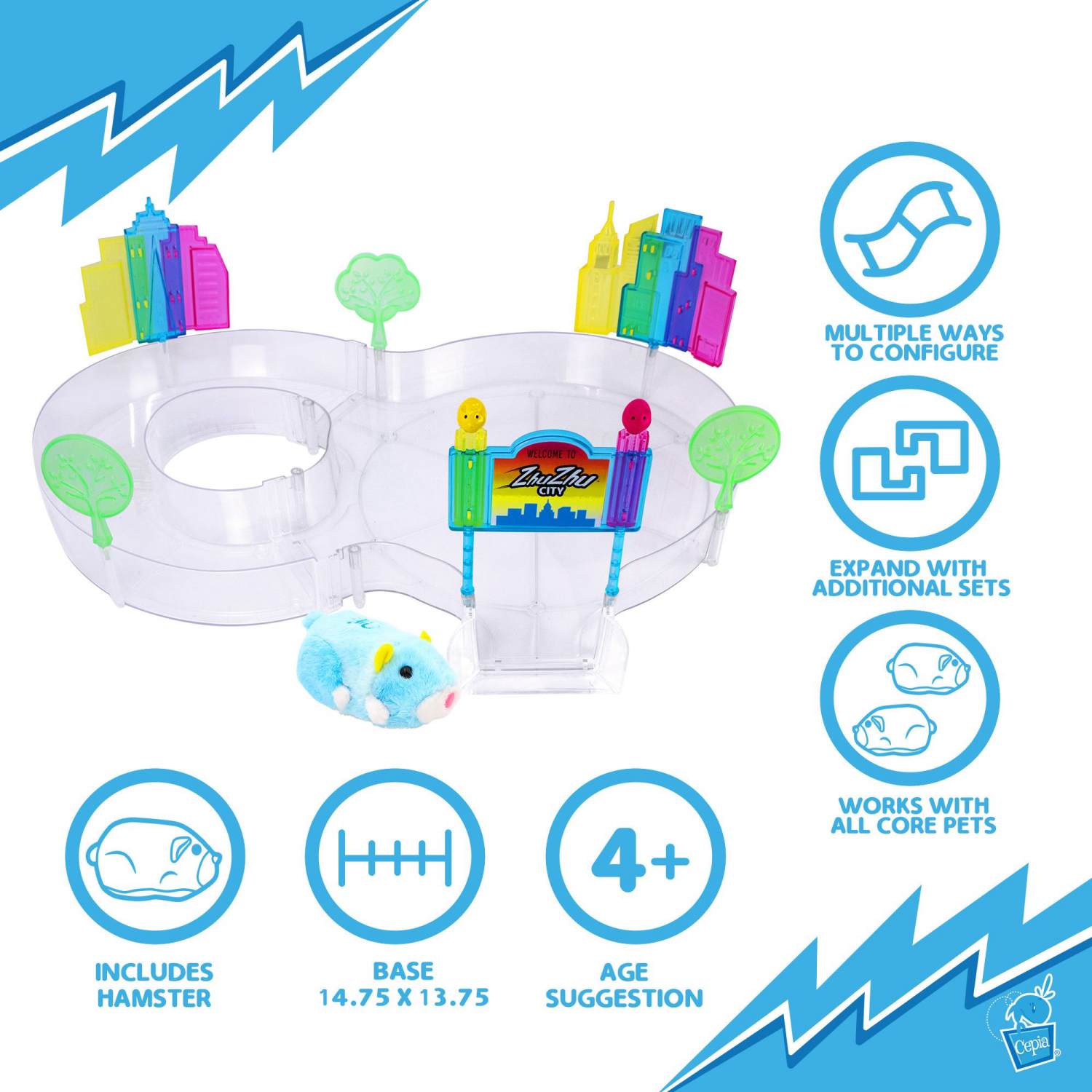 slide 3 of 5, ZhuZhu City Downtown Starter Set with Sophie, 1 ct