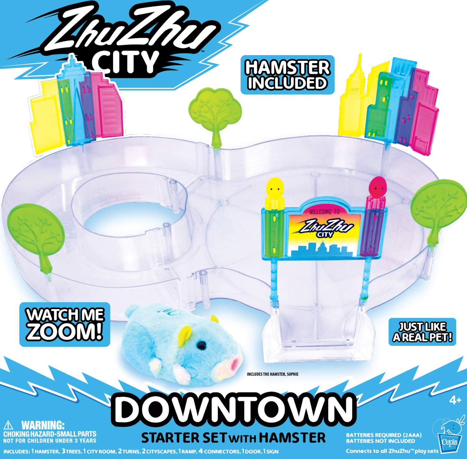 slide 5 of 5, ZhuZhu City Downtown Starter Set with Sophie, 1 ct
