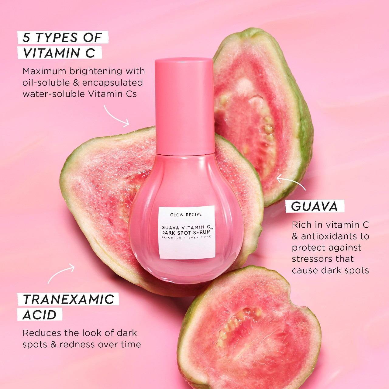 slide 4 of 7, Glow Recipe Guava Vitamin C Dark Spot Brightening Treatment Serum 1 oz/ 30 mL, 1 oz/ 30 ml
