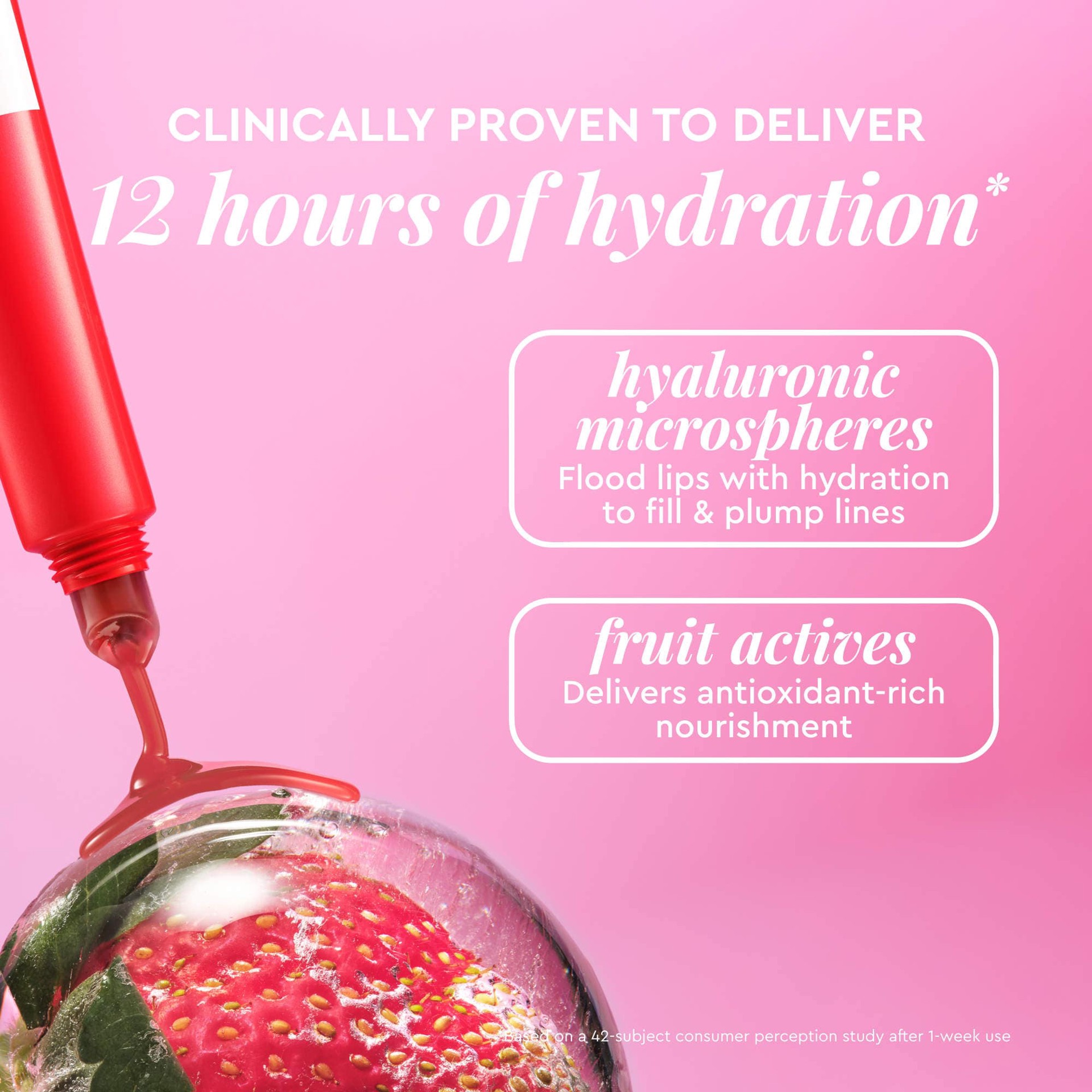 slide 4 of 10, Glow Recipe Glass Balm Lip Treatment for Shine & Hydration Strawberry Bingsoo, 0.52 oz/15 gram
