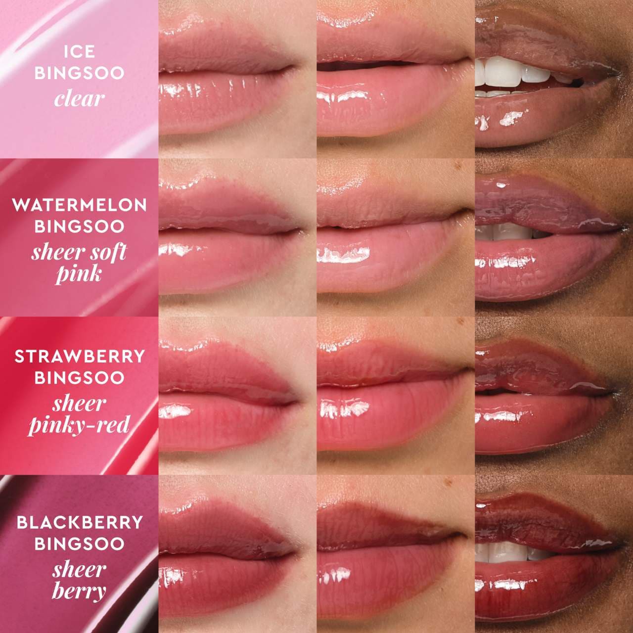 slide 9 of 10, Glow Recipe Glass Balm Lip Treatment for Shine & Hydration Strawberry Bingsoo, 0.52 oz/15 gram