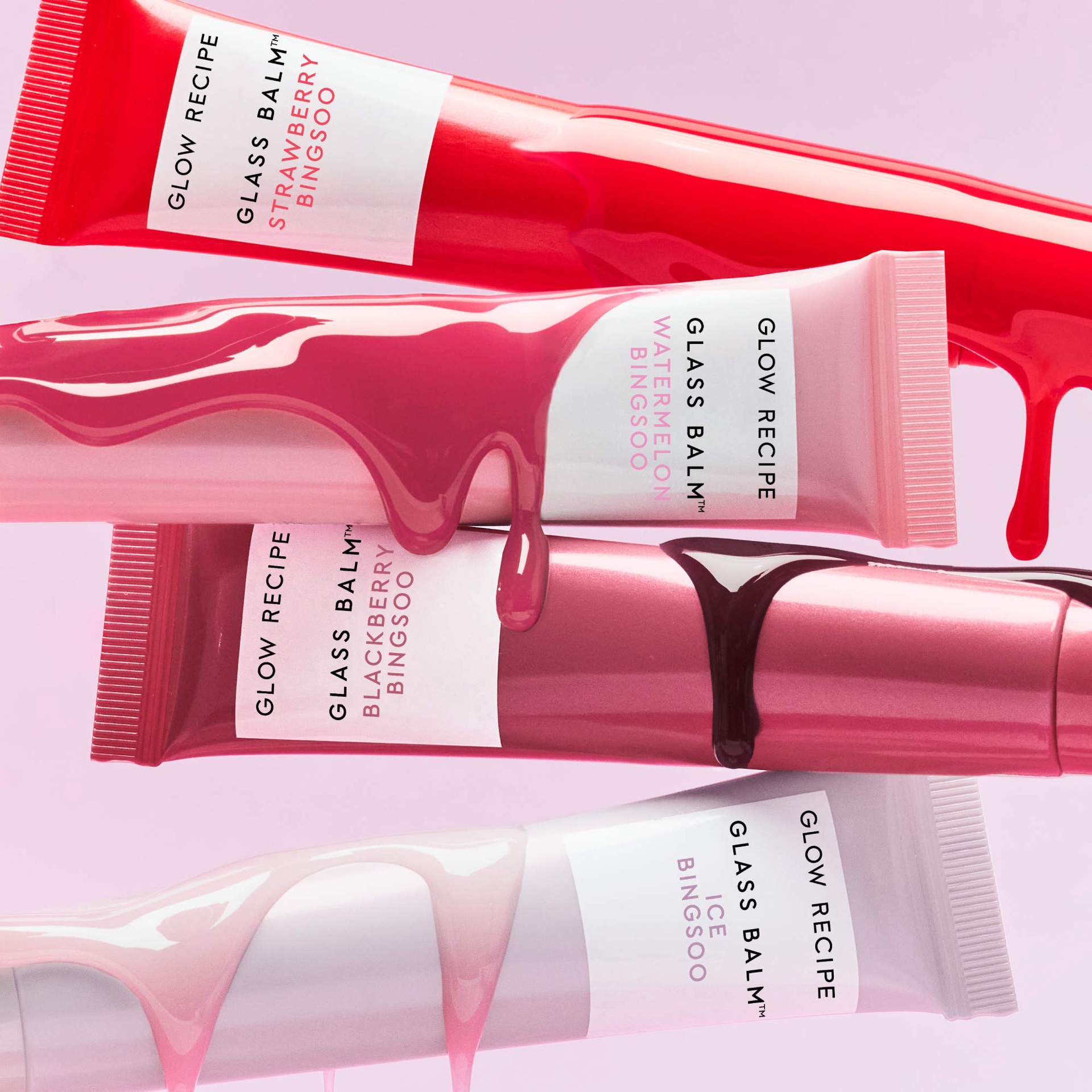 slide 10 of 10, Glow Recipe Glass Balm Lip Treatment for Shine & Hydration Strawberry Bingsoo, 0.52 oz/15 gram