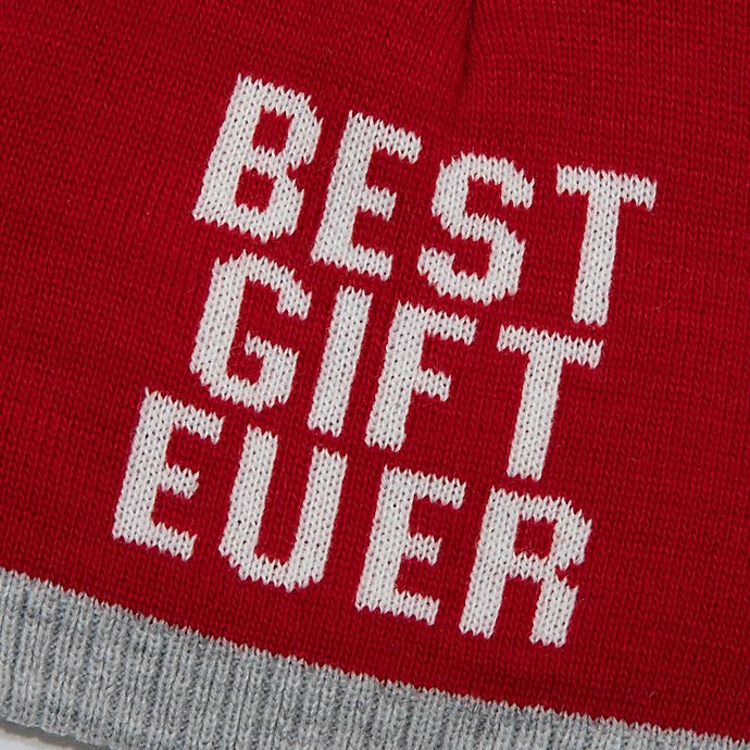 slide 3 of 3, Nolan Originals Mommy and Me Christmas Hat Set - Red/Grey, 2 ct