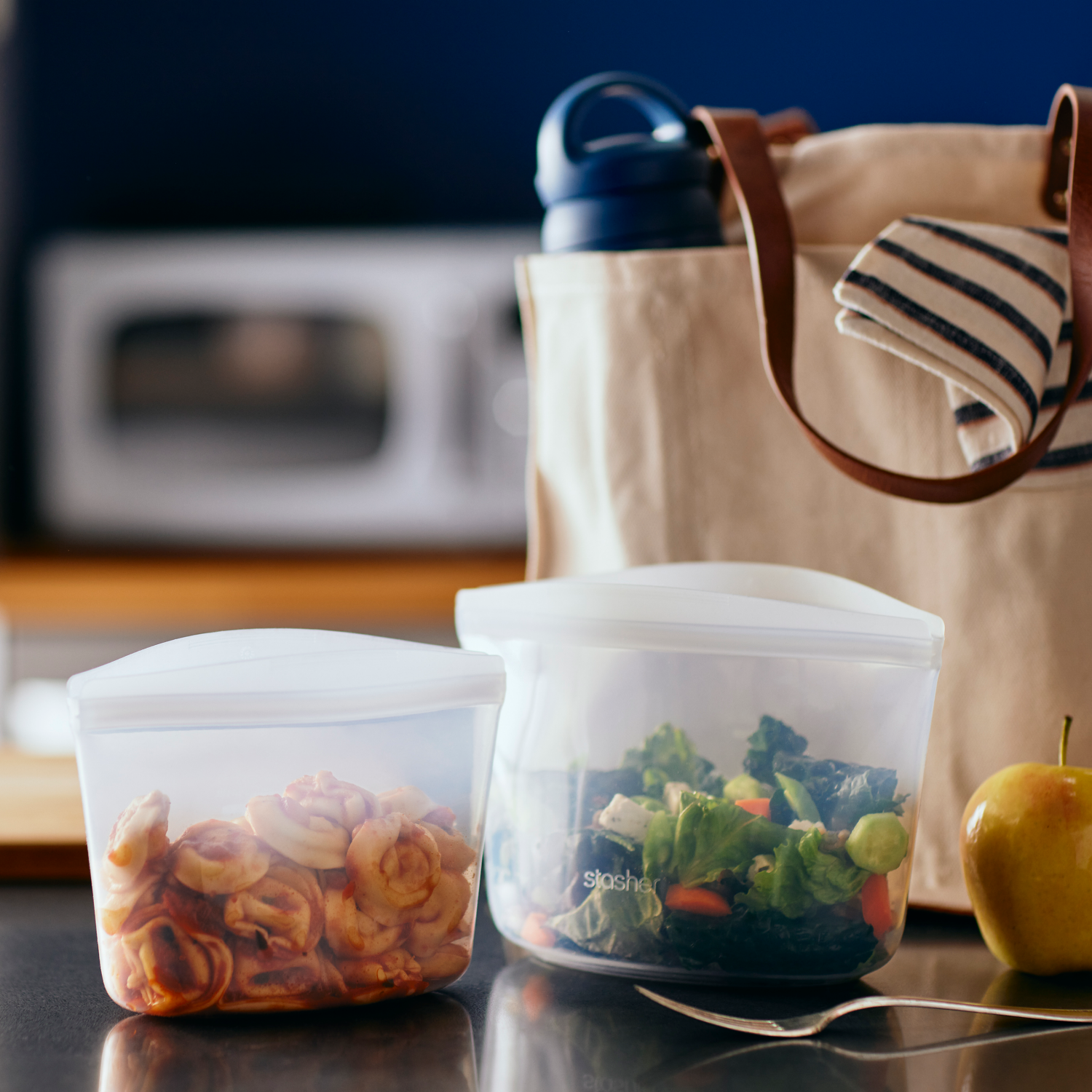 slide 2 of 4, Stasher 4-Cup Bowl 1 ea, 1 ct