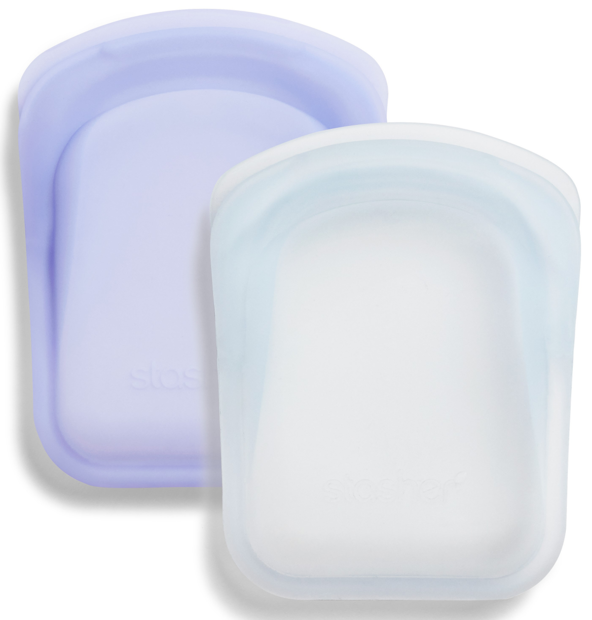 slide 2 of 4, Stasher Reusable Pocket Bag Ea Lavender Clear, 2 ct; 4 oz