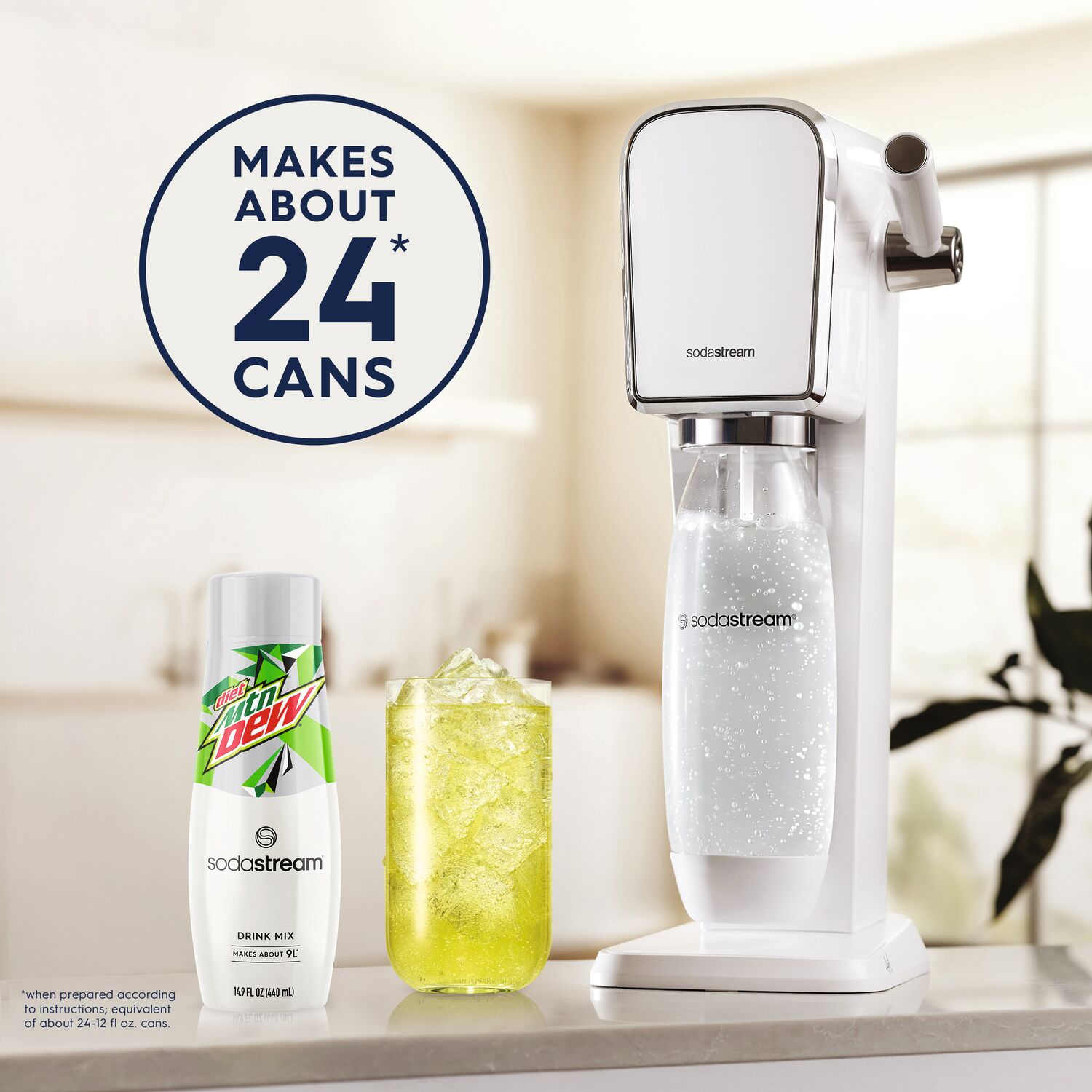 slide 3 of 5, SodaStream Diet Mtn Dew Drink Mix 14.9 fl oz, 14.9 fl oz