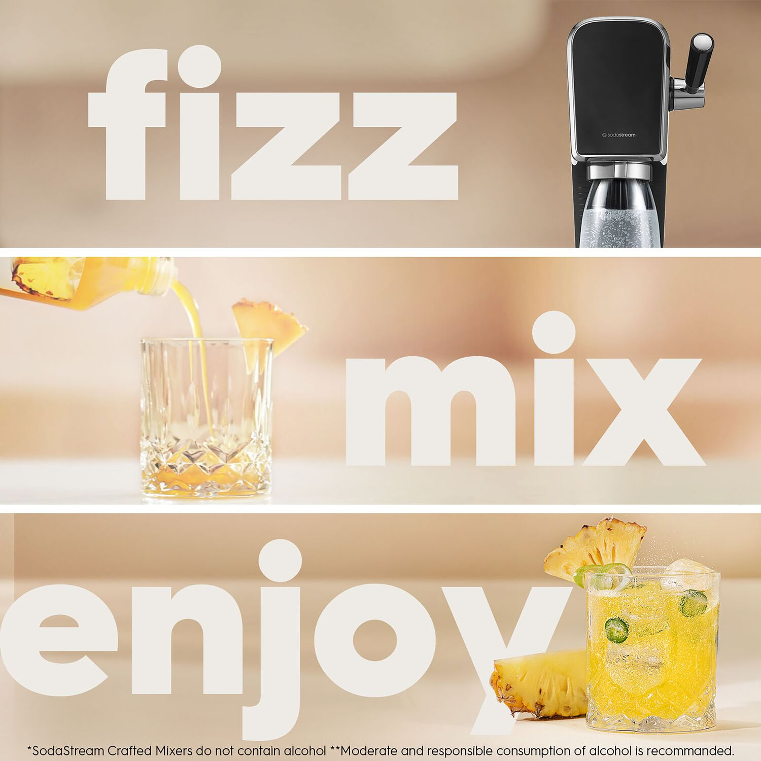 slide 5 of 7, SodaStream Crafted Non-Alcoholic Pineapple & Jalapeno Cocktail Mixer, 1 ct