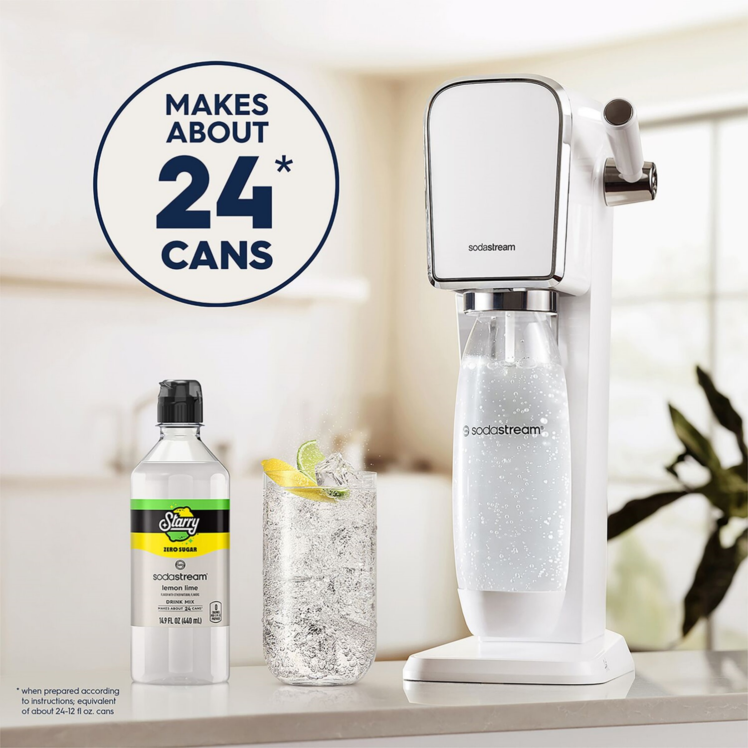 slide 2 of 7, SODA STREAM SodaStream Starry Zero Lemon Lime Soda Mix - 440ml, 440 ml