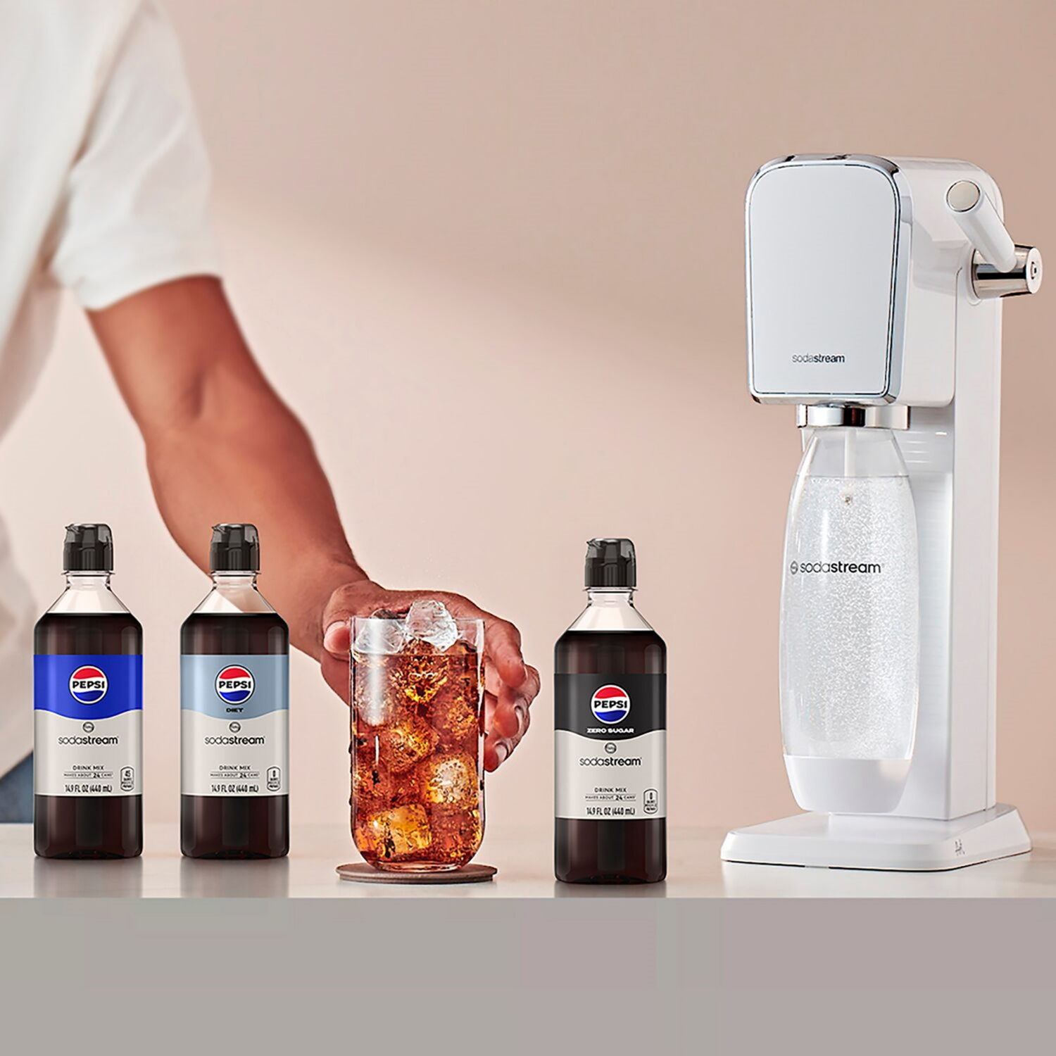 slide 5 of 5, SODA STREAM SodaStream Pepsi Flavor, 14.9 fl oz