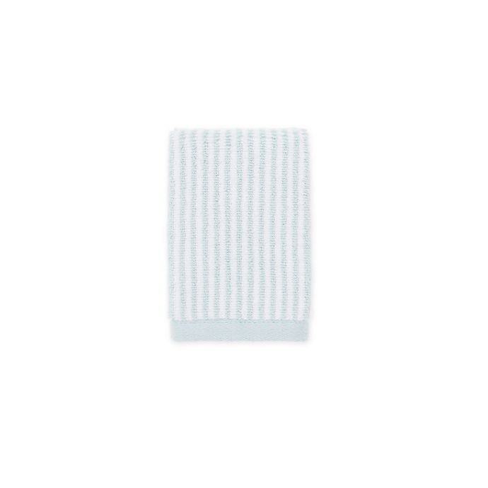 slide 1 of 1, Bee & Willow Home Bee & Willow Carlyle Stripe Washcloth - Blue Haze, 1 ct