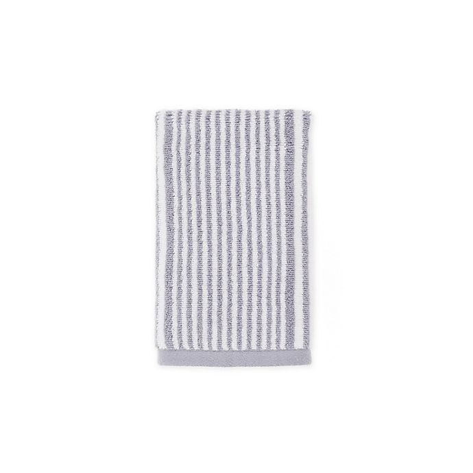 slide 1 of 1, Bee & Willow Home Bee & Willow Carlyle Stripe Hand Towel - Grey, 1 ct