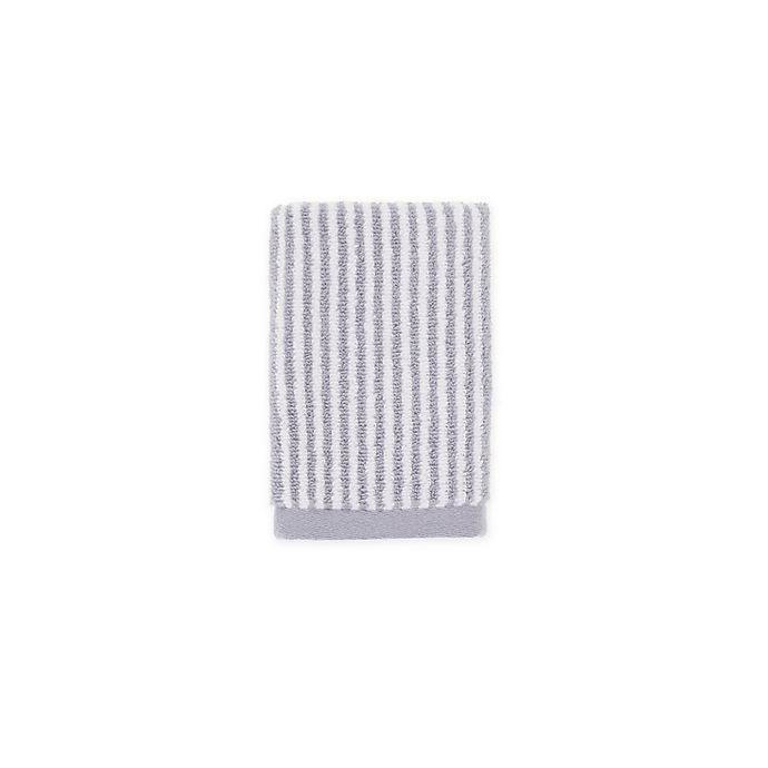 slide 1 of 1, Bee & Willow Home Bee & Willow Carlyle Stripe Washcloth - Grey, 1 ct