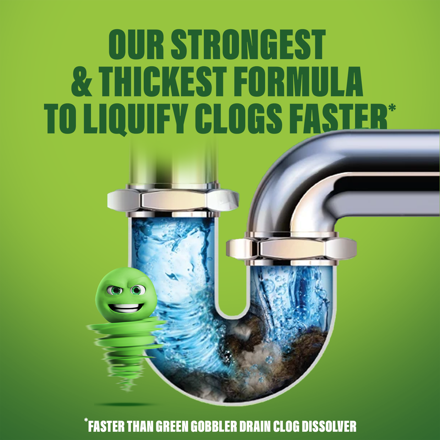 slide 3 of 8, Green Gobbler Industrial Drain Clog Dissolver 128oz, 128 oz