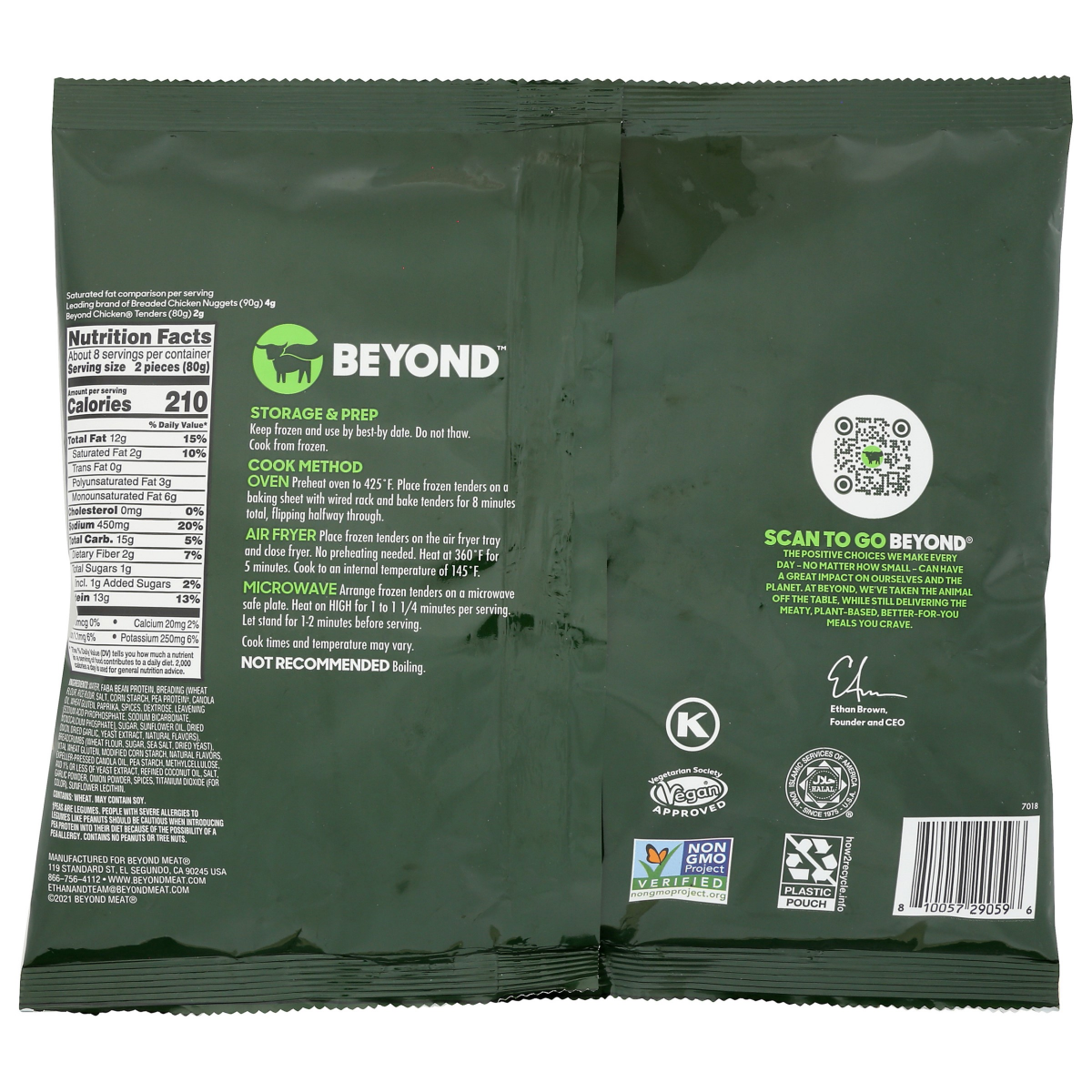 slide 2 of 2, Beyond Meat Beyond Chicken Plant-Based Breaded Tenders, 22 oz