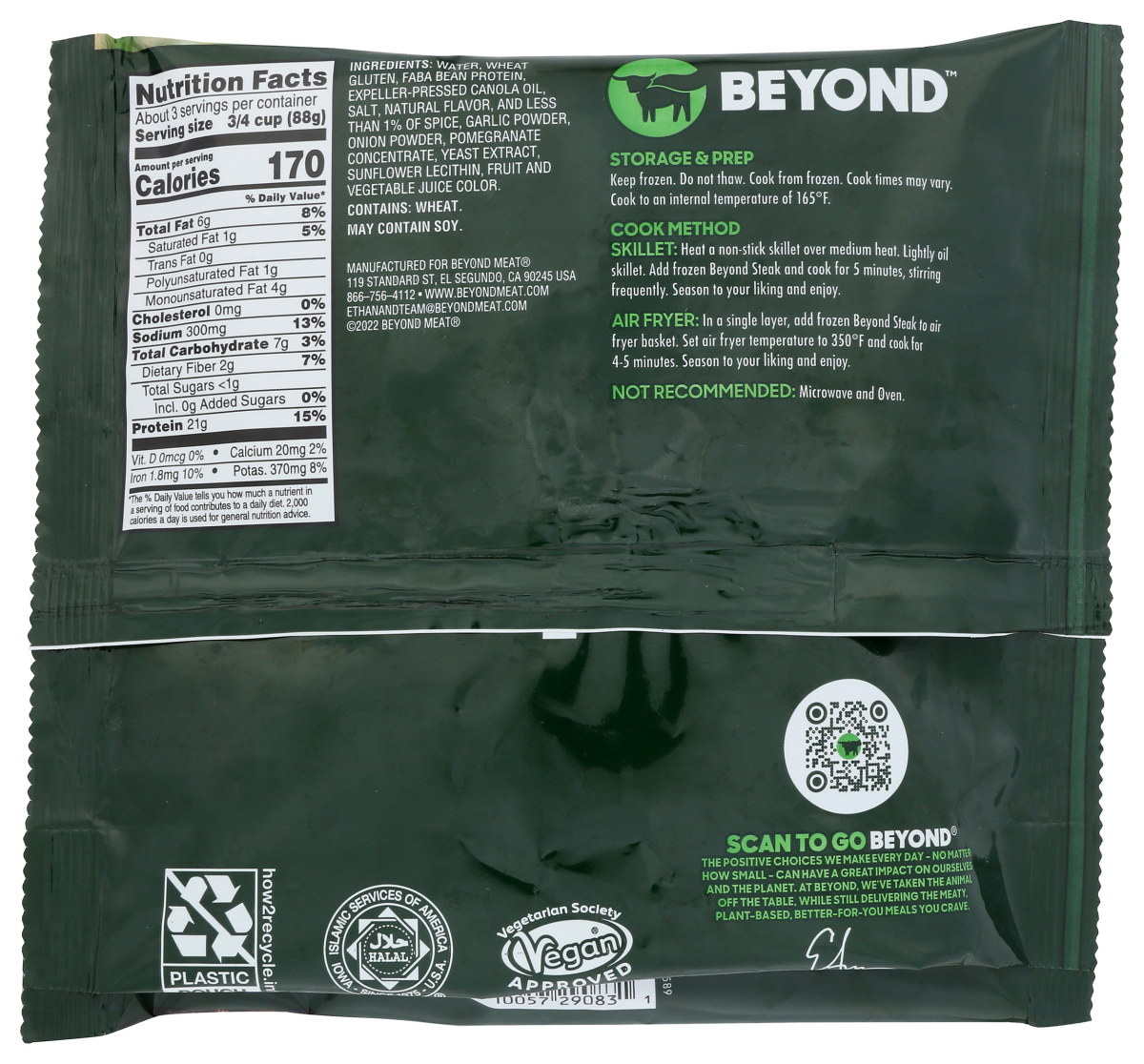 slide 2 of 2, Beyond Meat Beyond Steak Frozen Plant-Based Seared Tips - Original, 10 oz