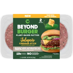 Beyond Meat Beyond Burger Patties, Cheddar Jalapeno,