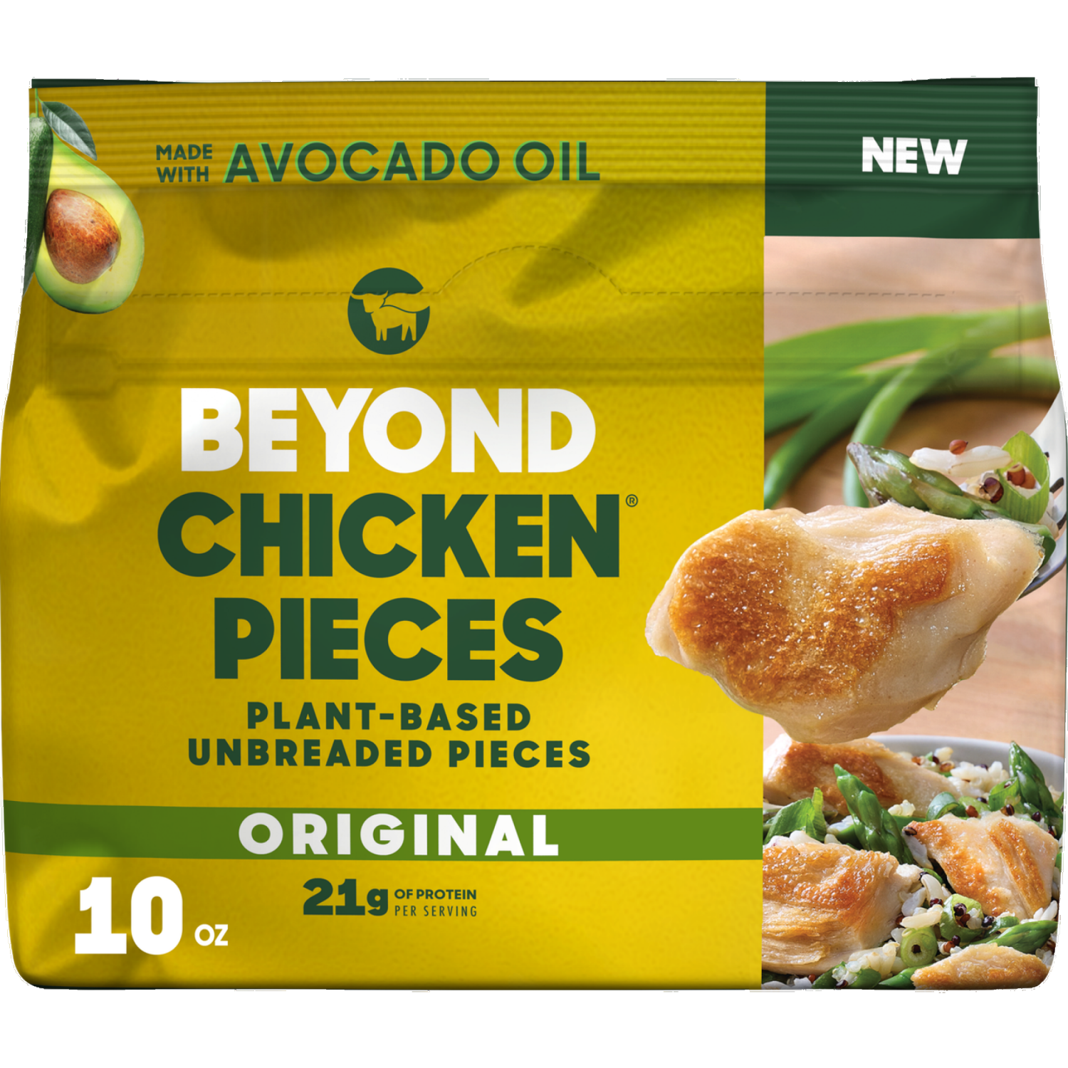slide 1 of 2, Beyond Meat® Plant Based Chicken Unbreaded Pieces, 10 oz