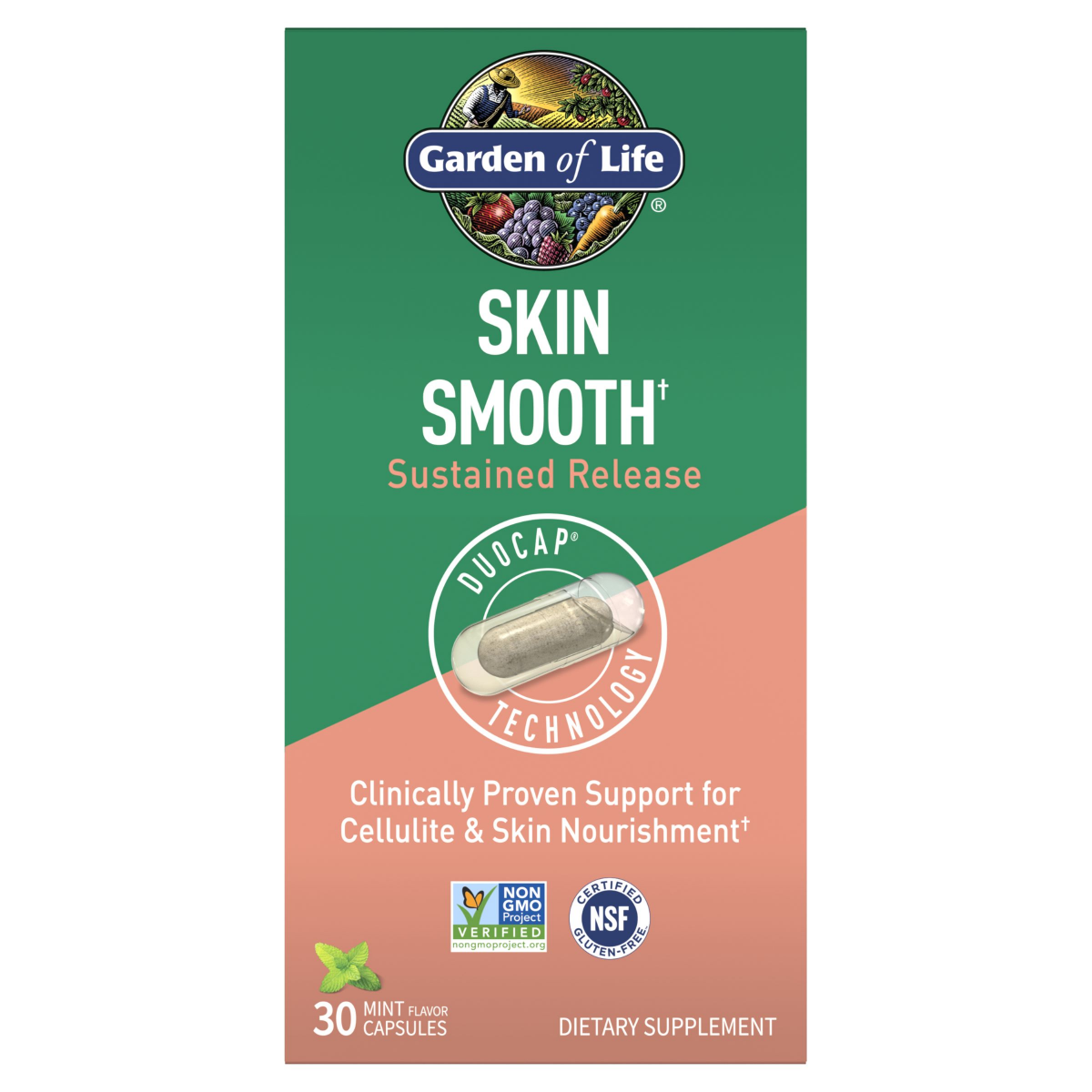 slide 1 of 6, Garden Of Life Once Daily Skin Smooth, 30 ct