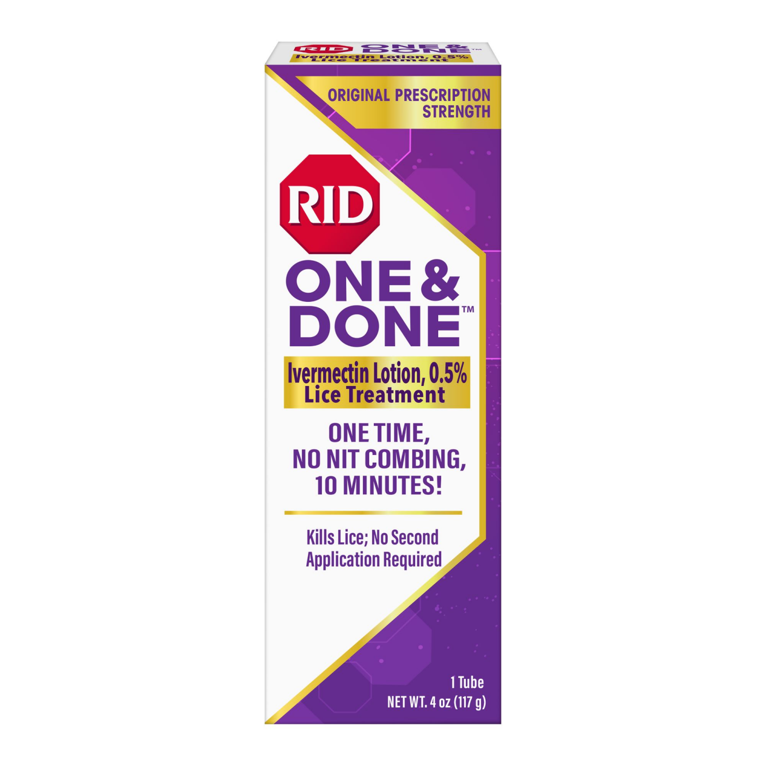 slide 4 of 7, RID One & Done, Just One Application Head Lice Treatment, No Combing Required, Prescription Strength Ivermectin Lotion for Children & Adults, Eliminates Super Lice & Renders Eggs Non Viable, 4 oz