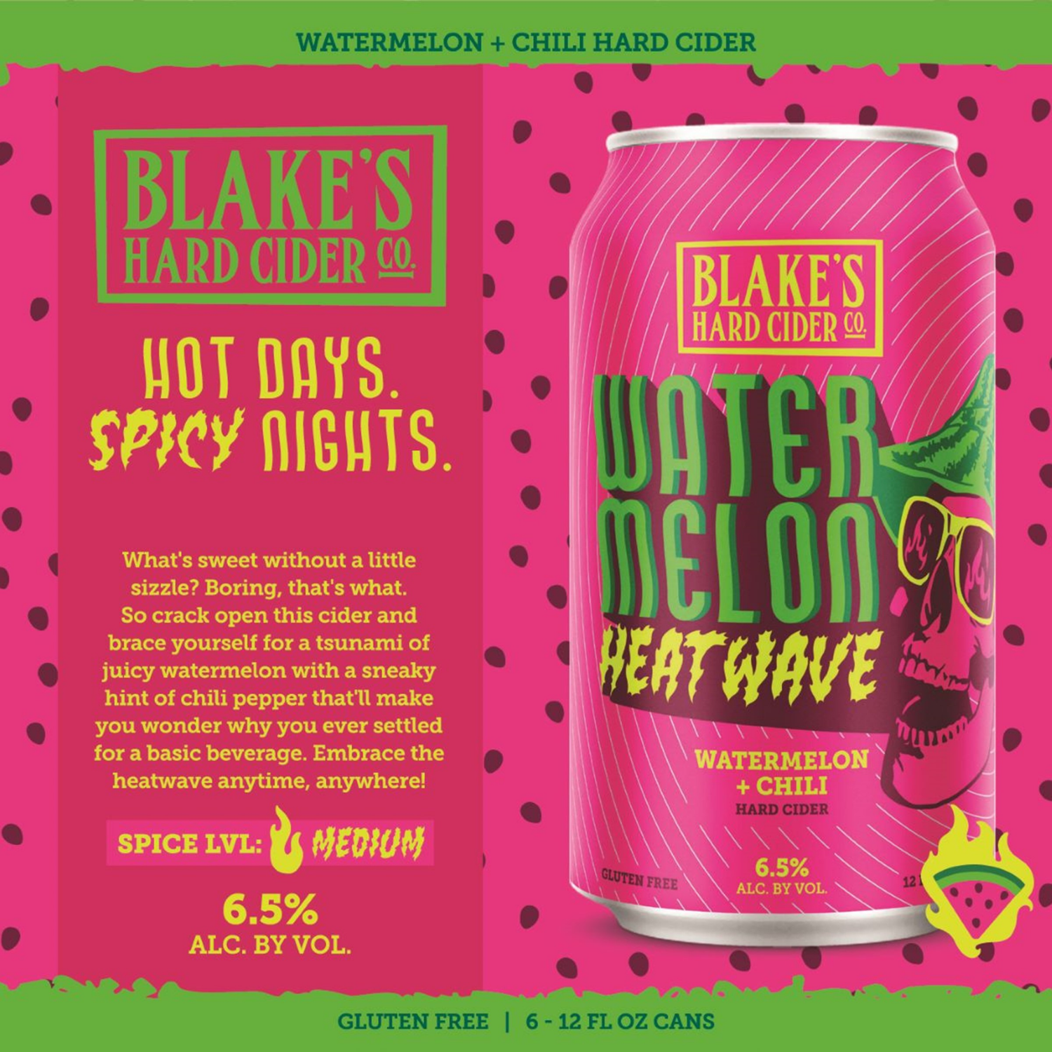 slide 3 of 4, Blake's Blakes Strawberry Zen 6 Pk 12 Oz Can, 6 ct; 12 oz