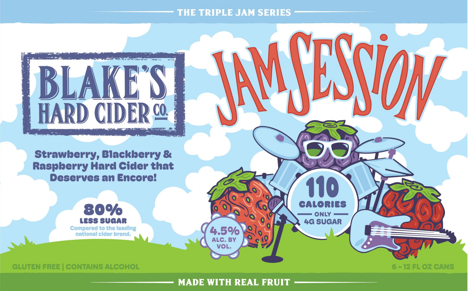 slide 1 of 1, Blake's Jam Session 6pk, 6 ct; 12 oz