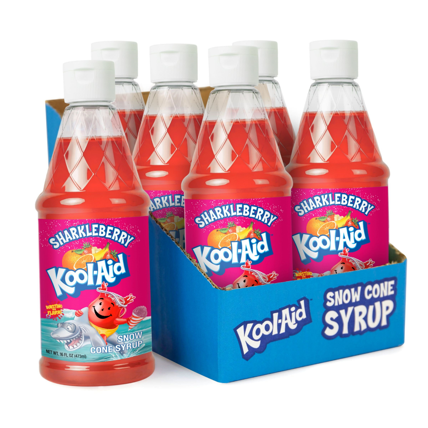 slide 2 of 2, Kool-Aid™ Sharkleberry Snow Cone Syrup, 16 fl oz