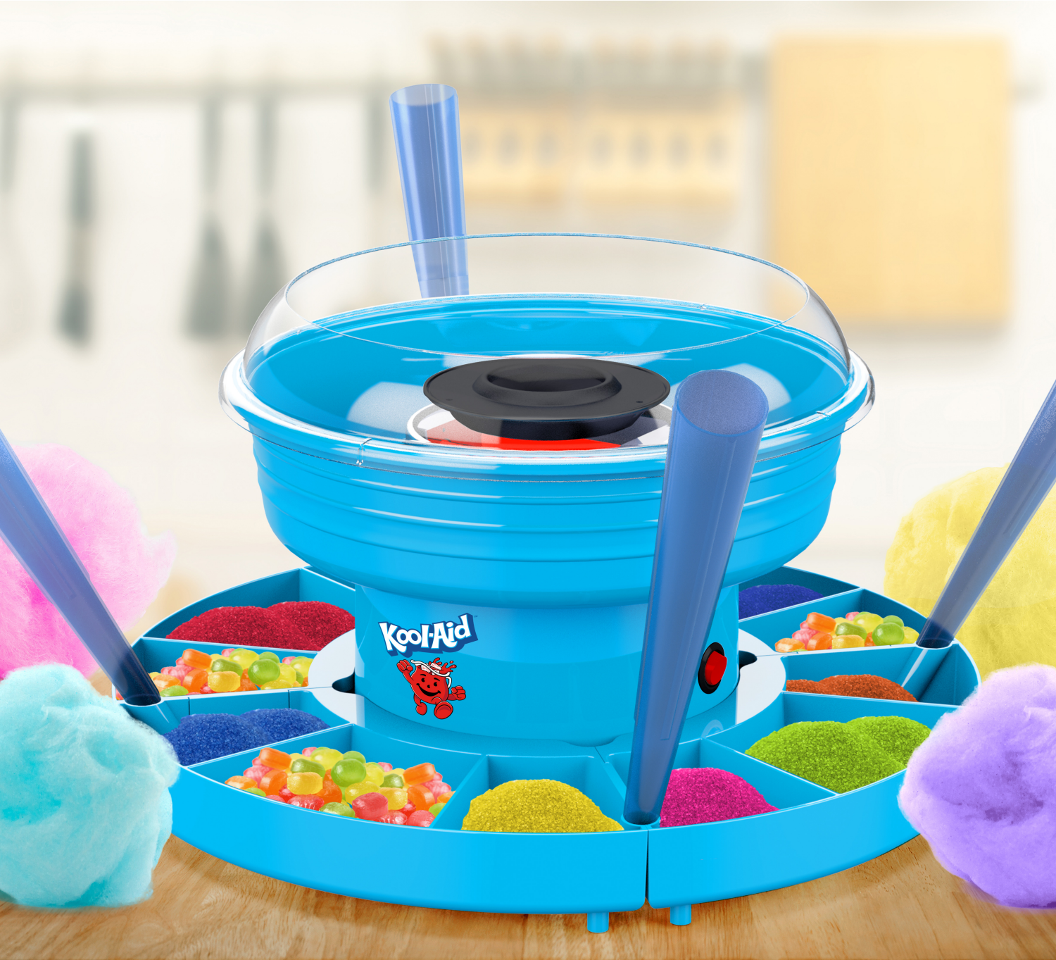 slide 3 of 4, Kool-Aid Cotton Candy Maker with Lazy Susan, 1 ct