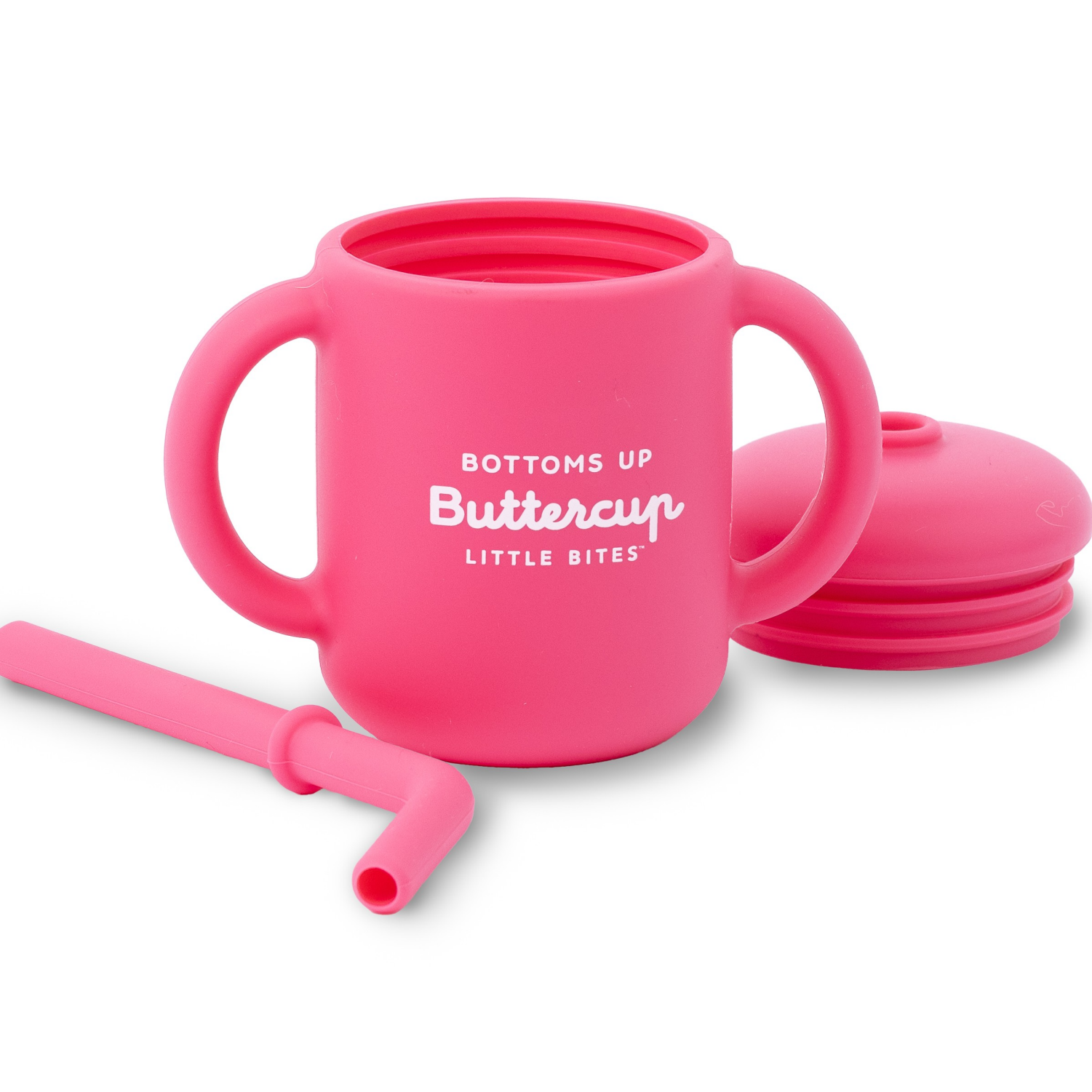 slide 3 of 3, BELLA TUNNO Tunno Tots Starter Straw Cup Bottoms Up Buttercup Pink, One Size