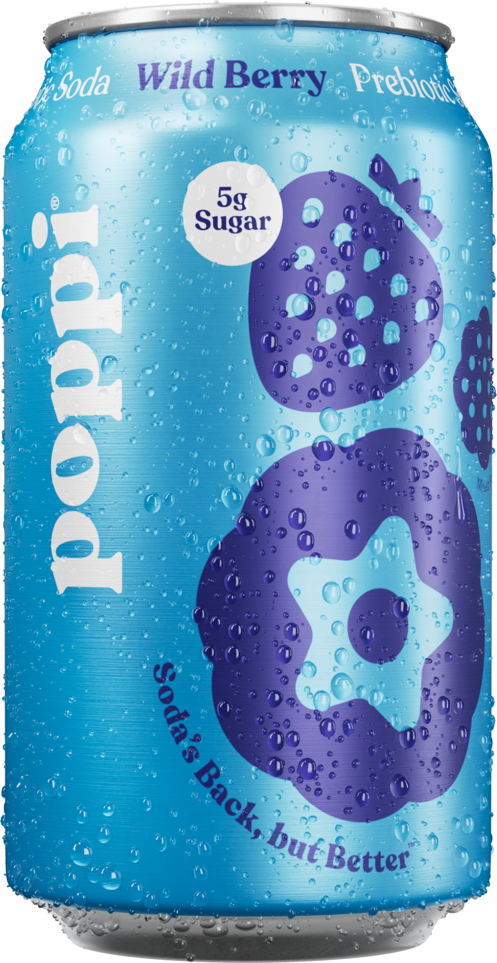 slide 1 of 1, Poppi Soda, Prebiotic, Wild Berry, 12 oz