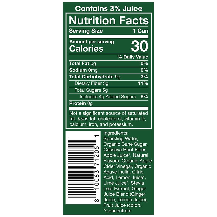 slide 2 of 3, Poppi Prebiotic Ginger Ale 12fz - 12 FZ, 12 fl oz