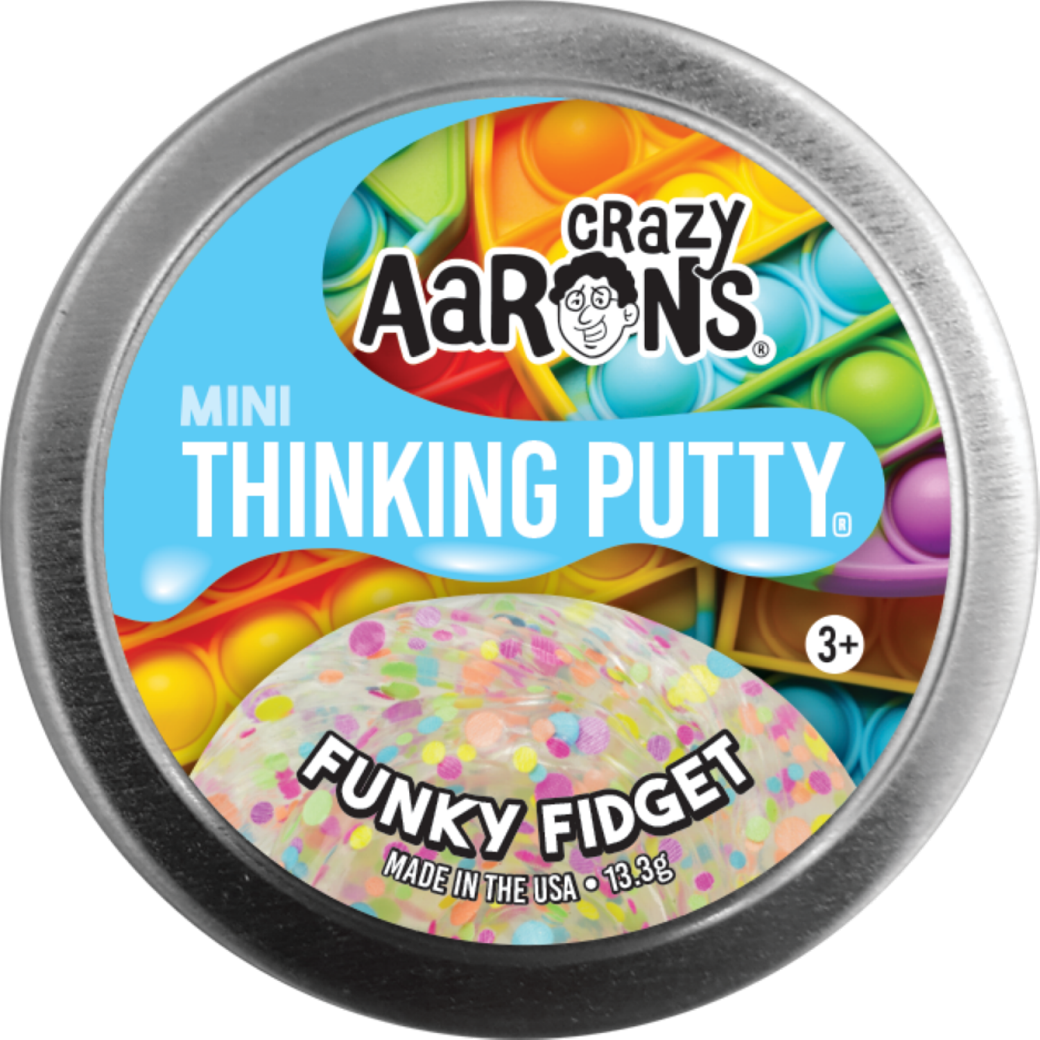 slide 3 of 3, Mini 2" Assorted Thinking Putty Tins, 2 in