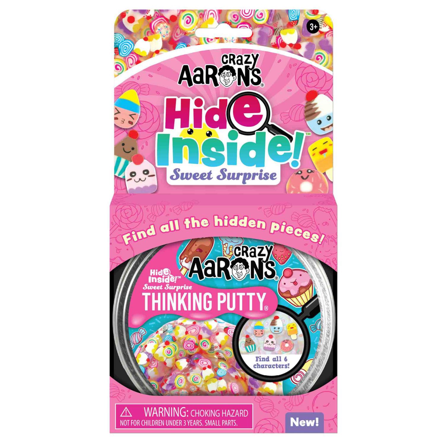 slide 3 of 3, Crazy Aaron's Hide Inside Mixed Emotions Thinking Putty, Assorted, 1 ct