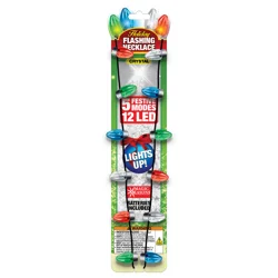 Shaw Led Bulb Flashng Necklace - Ea