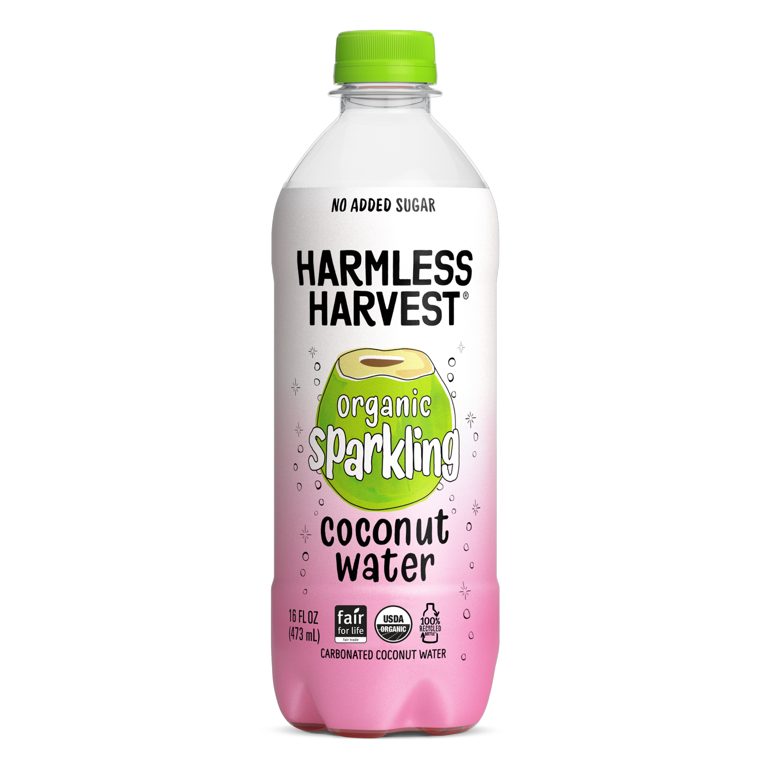 slide 1 of 2, Harmless Harvest Organic Sparkling Coconut Water 16 fl oz, 16 fl oz