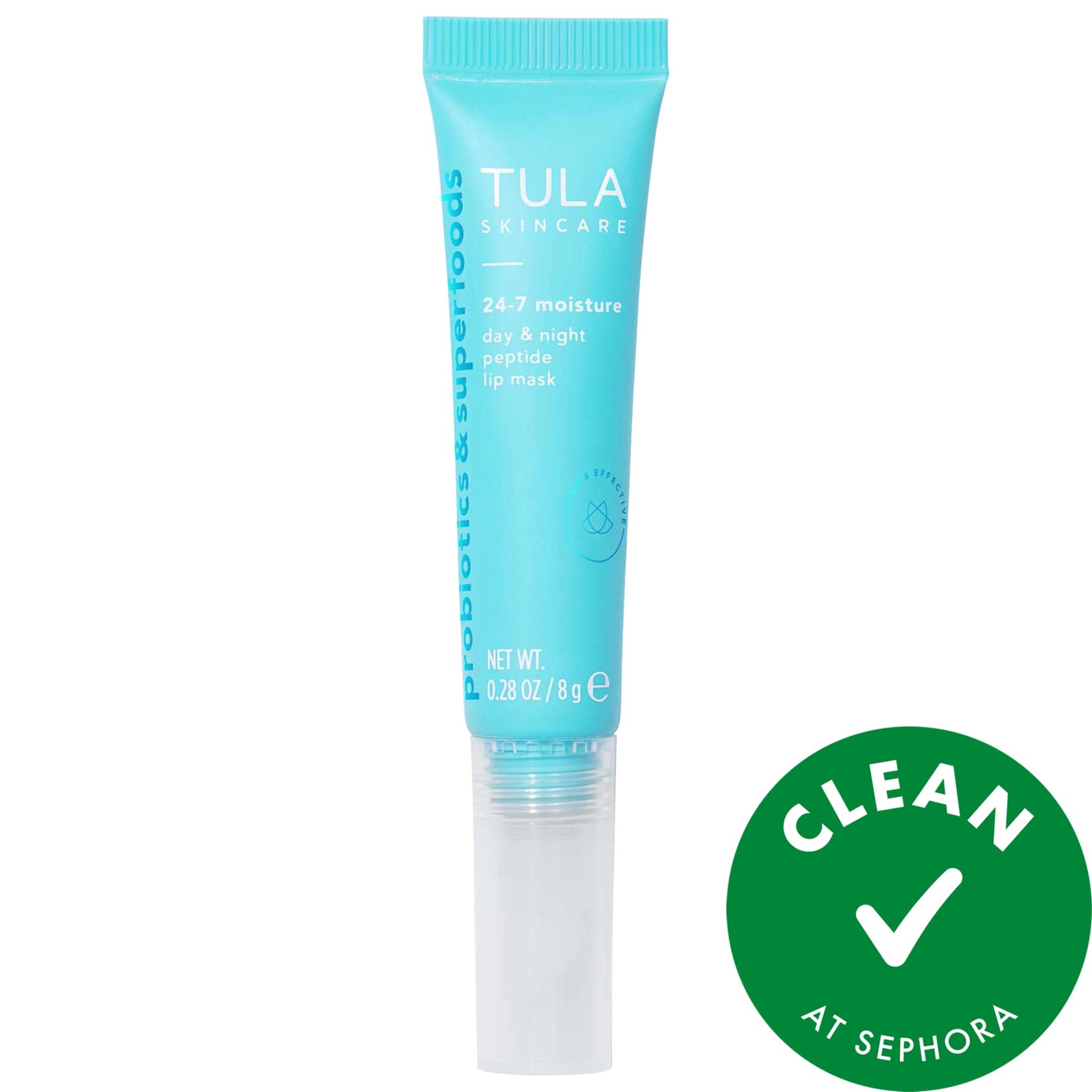 slide 1 of 7, TULA Skincare 24-7 Moisture Day & Night Peptide Lip Mask 0.28 oz / 8 g, 0.28 oz / 8 gram