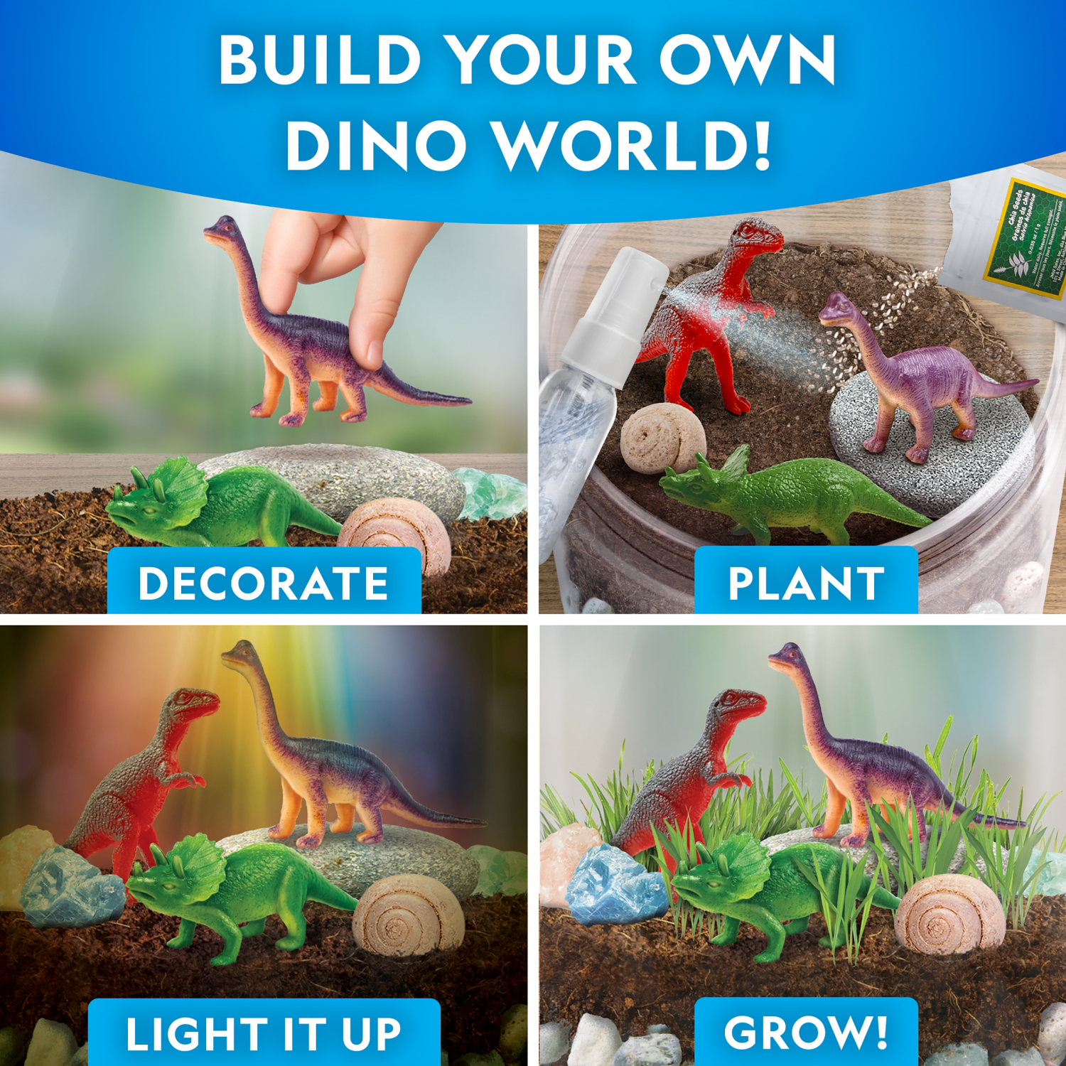 slide 5 of 5, National Geographic Light up Terrarium: Dinosaur Habitat, 1 ct