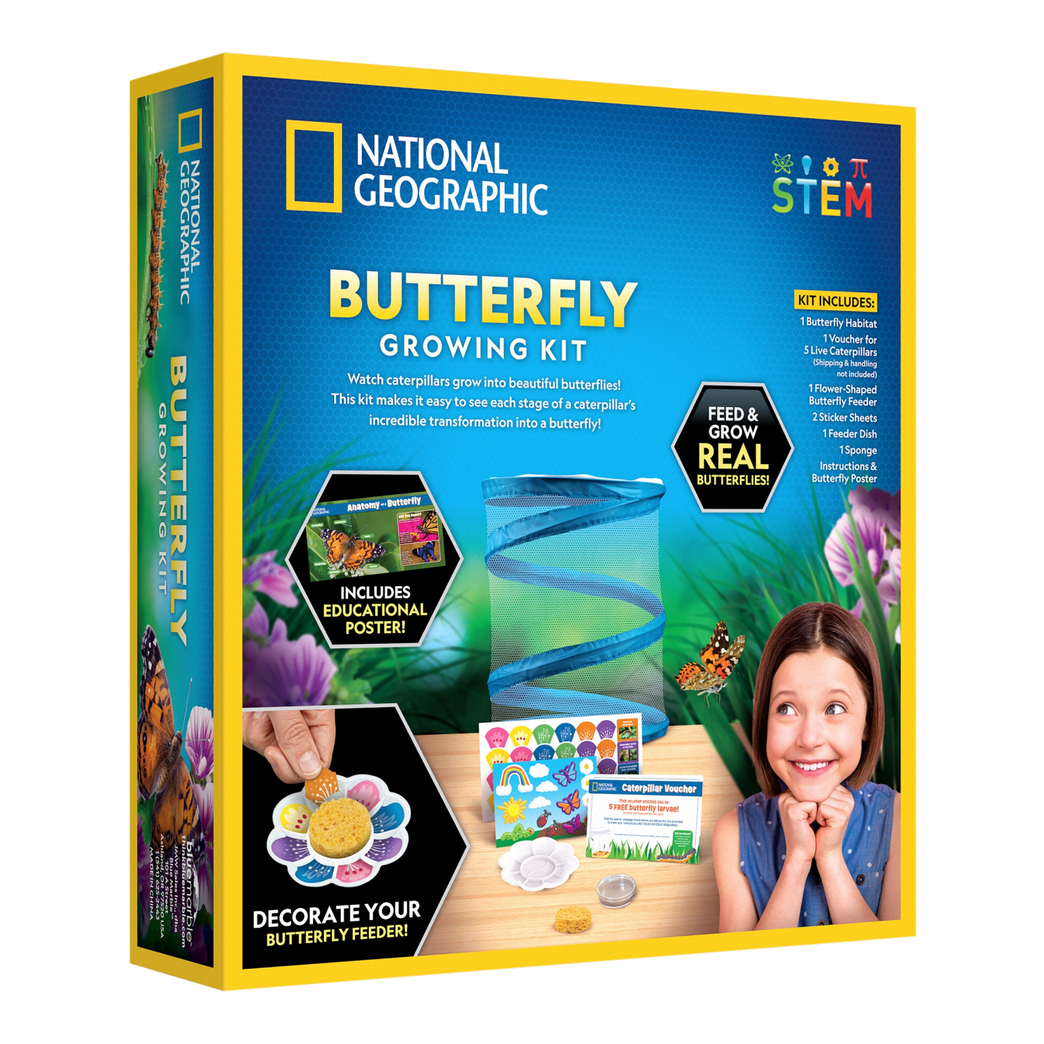 slide 3 of 3, National Geographic Butterfly Growing Kit, 1 ct