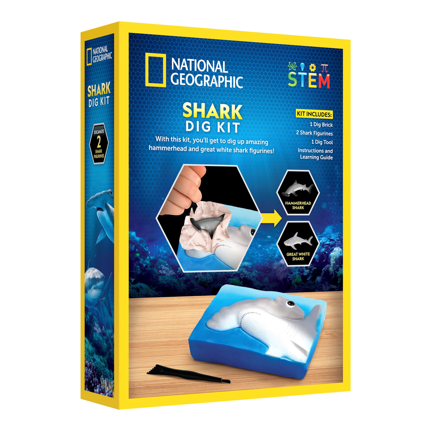 slide 3 of 5, National Geographic Shark Tooth Dig Kit, 1 ct