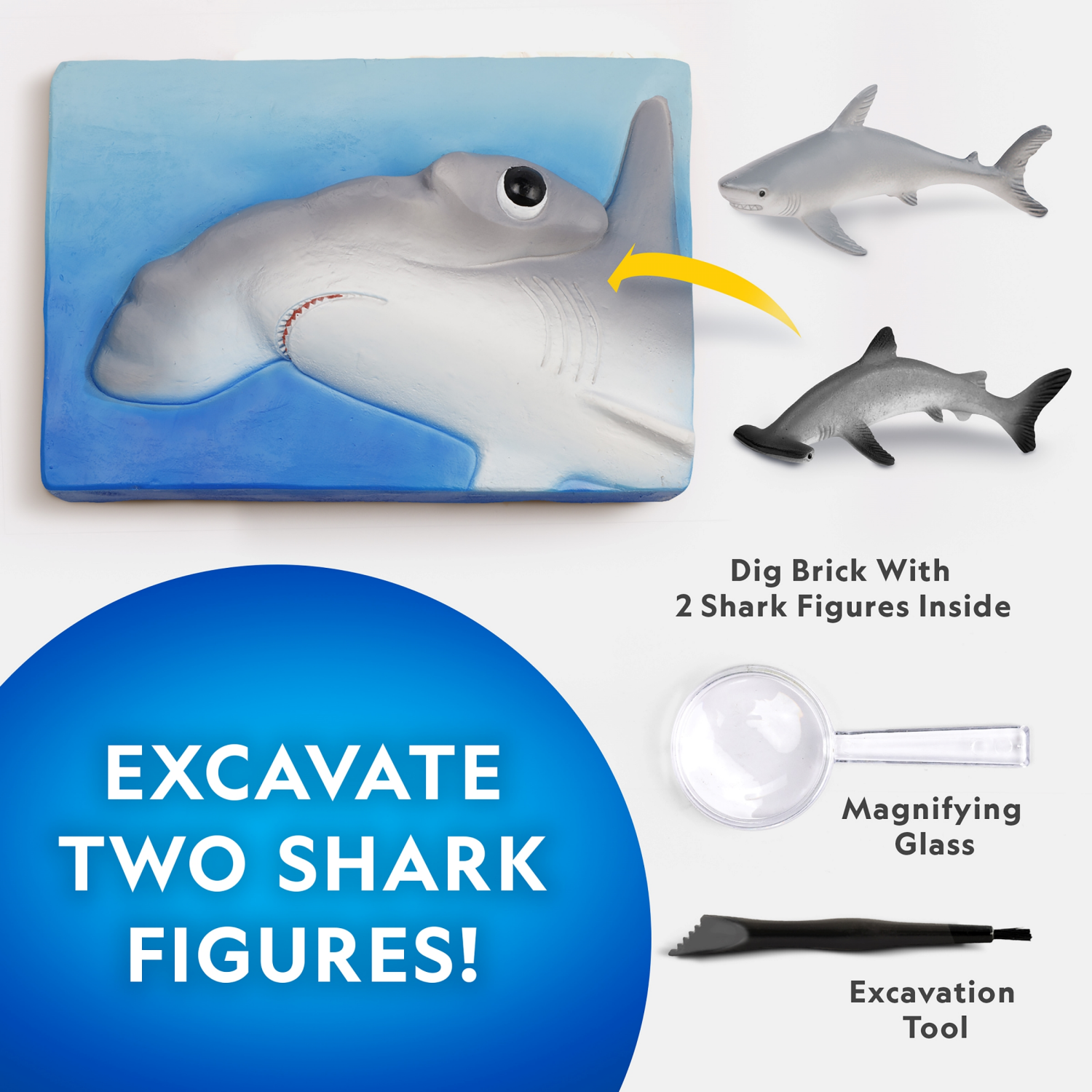 slide 4 of 5, National Geographic Shark Tooth Dig Kit, 1 ct