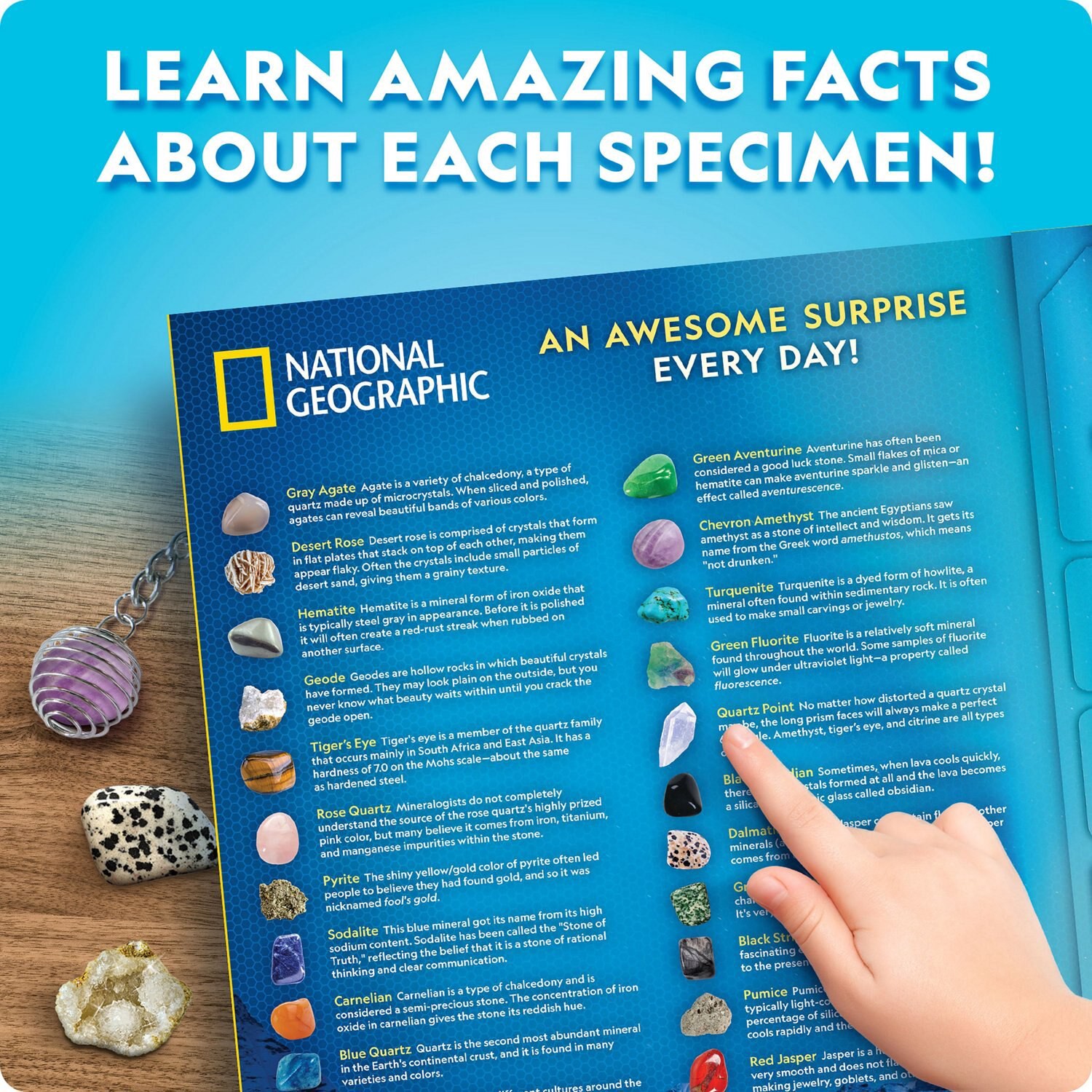 slide 3 of 4, National Geographic Gem Advent Calendar, 1 ct