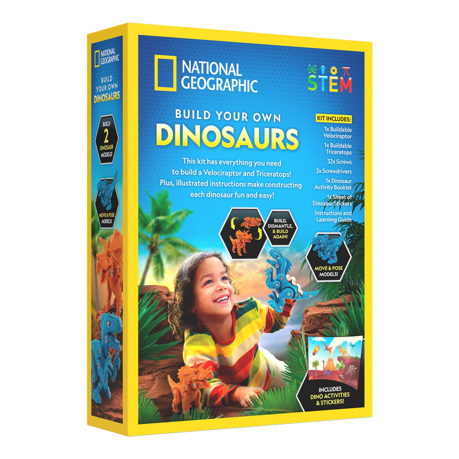 slide 3 of 5, National Geographic Build Your Own Dinosaur Kit, 1 ct