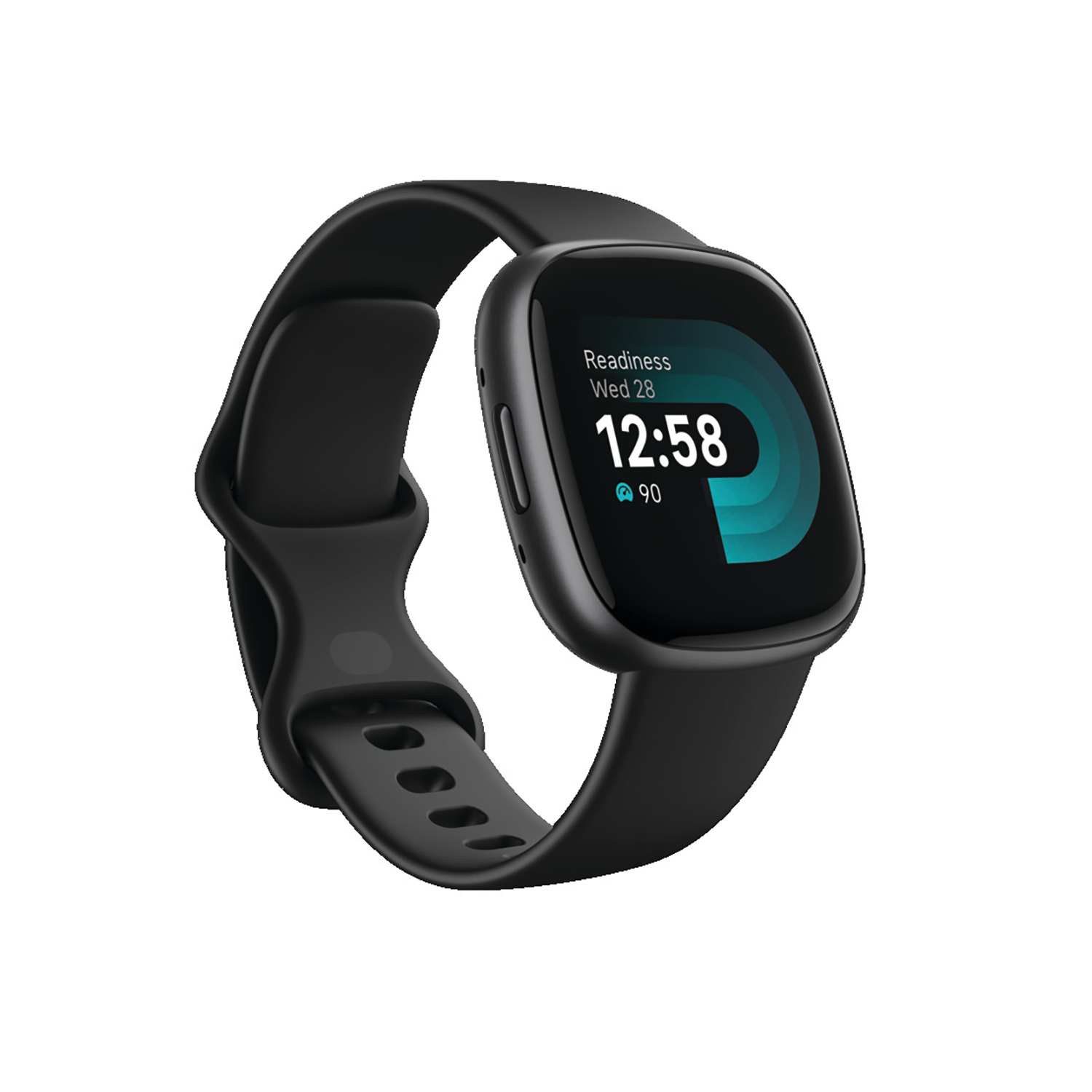 slide 2 of 3, Fitbit Versa 4 Activity Tracker - Black Graphite, 1 ct