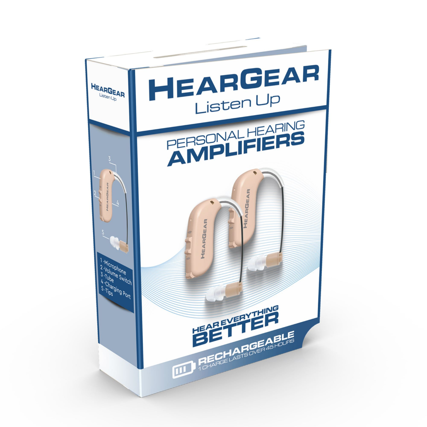 slide 6 of 6, Lucid Hearing Heargear Rechargeable Hearing Amplifier Pair, 1 ct
