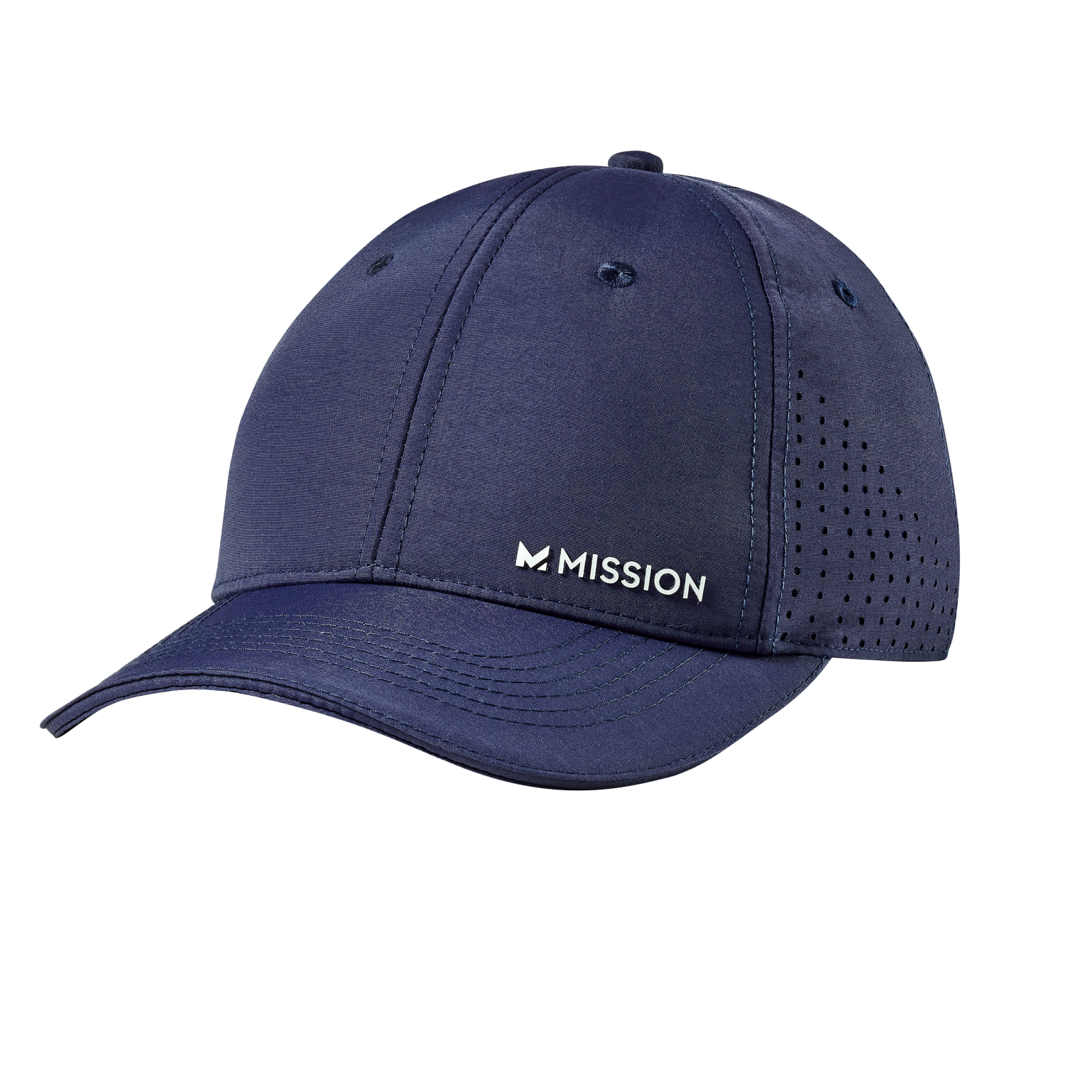 slide 1 of 1, Mission Cooling Vented Perform Hat Navy, 1 ct