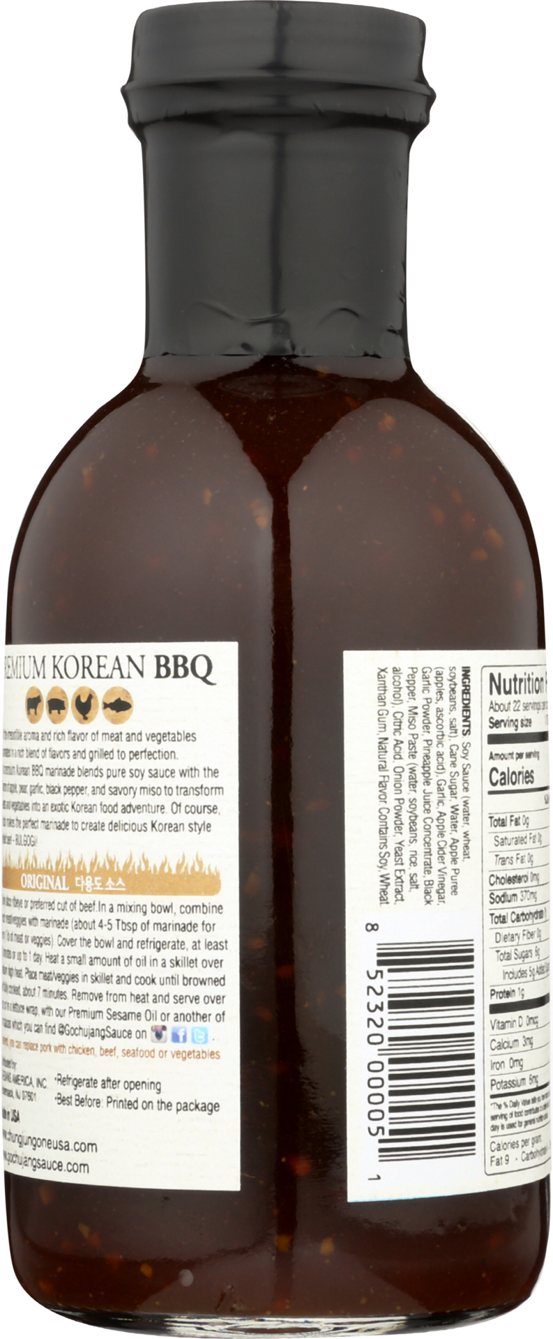 slide 2 of 2, O'Food Premium Korean BBQ Original Sauce & Marinade 14.5 oz, 14.5 oz